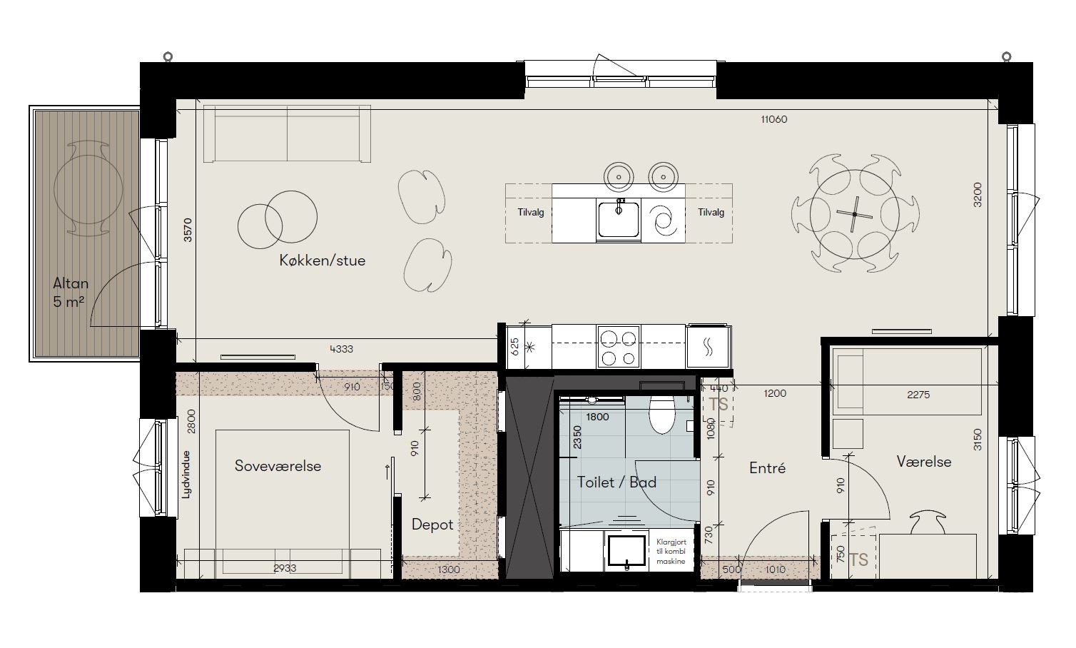 Plantegninger billede af Egehaven 26, 1. th.., 2610 Rødovre