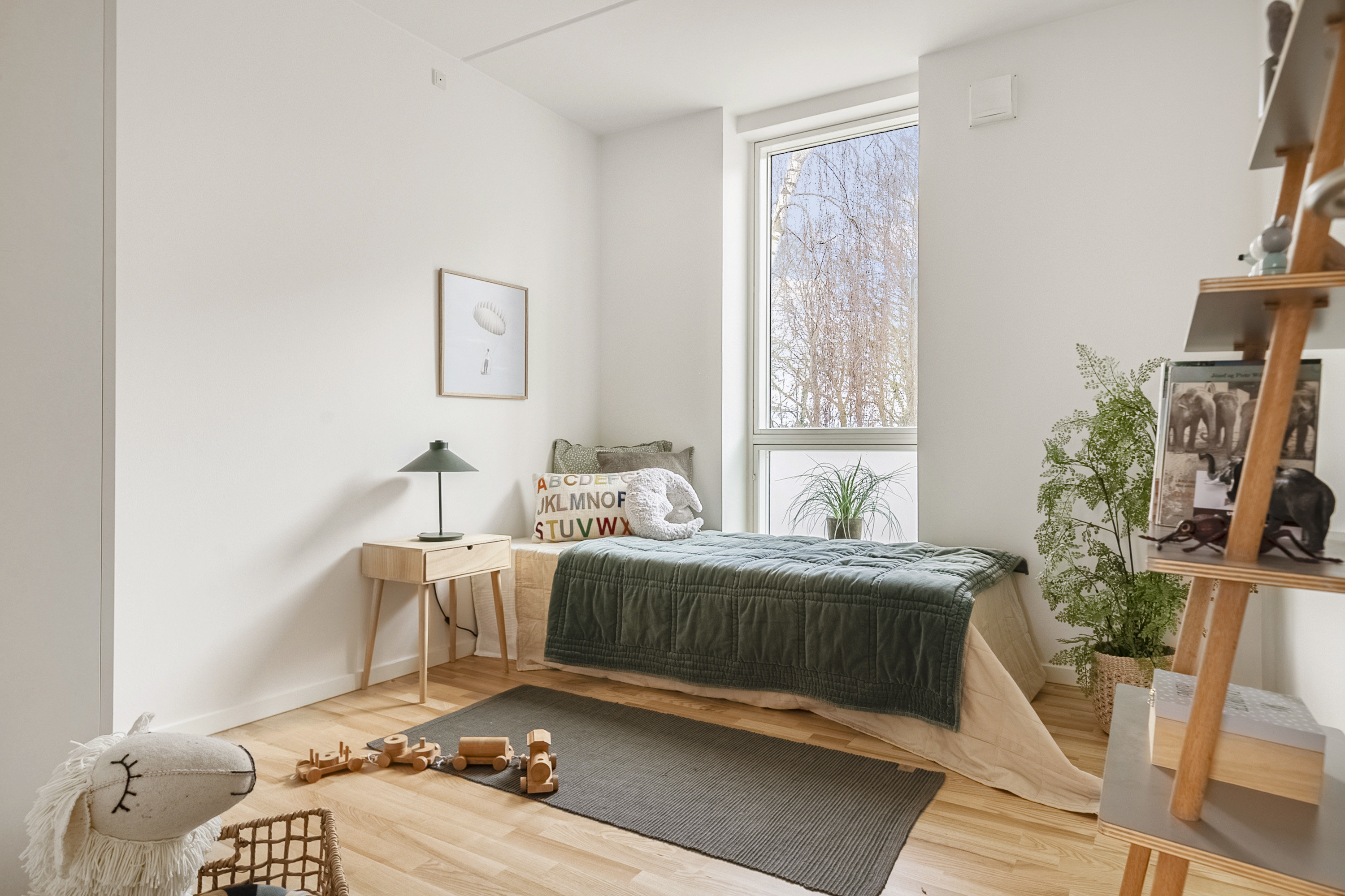 Fremhævet soveværelse billede i fuldskærmstilstand. Billede af Gustav Holms Vej 12, Risvangen, 8200 Aarhus N