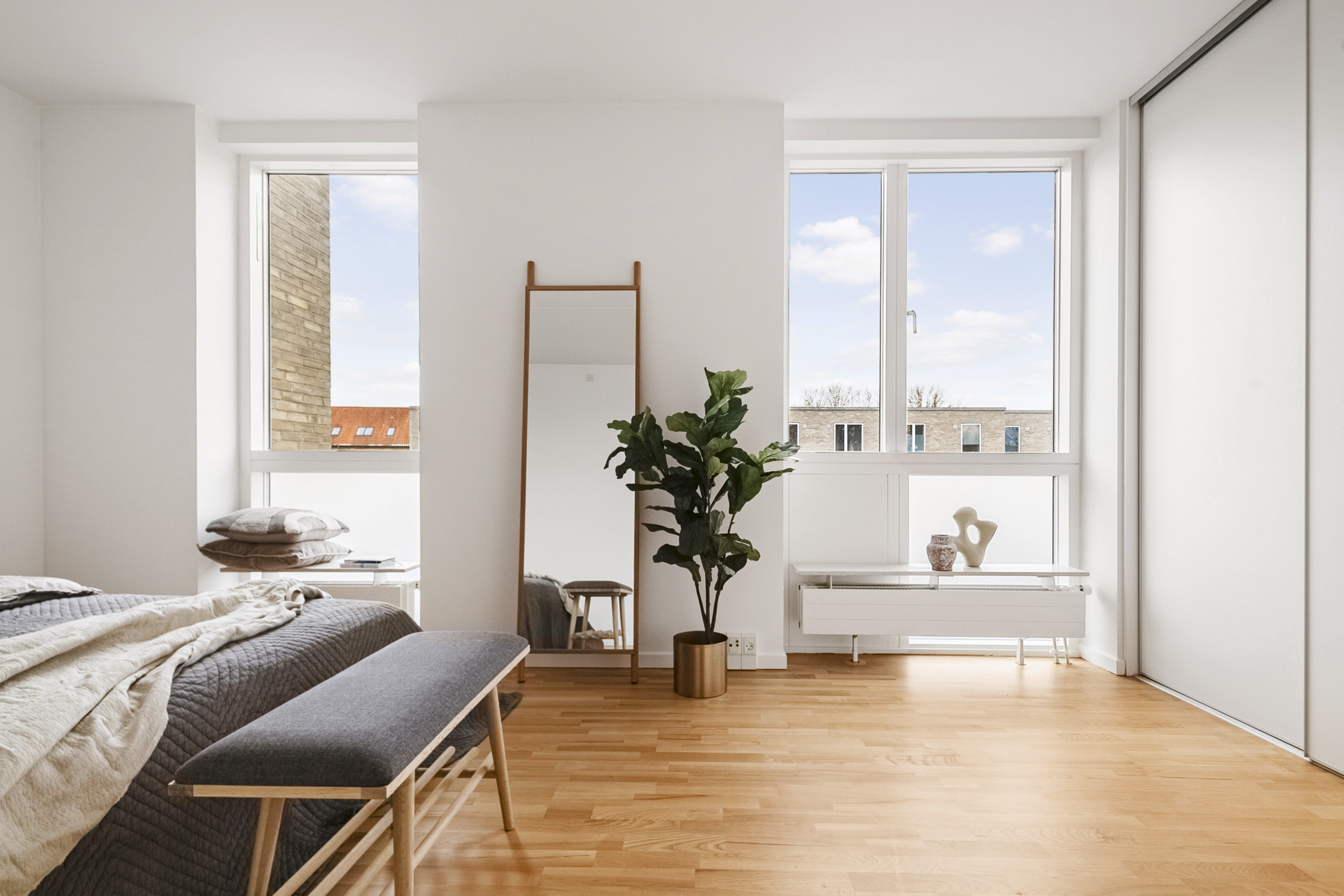 Fremhævet soveværelse billede i fuldskærmstilstand. Billede af Gustav Holms Vej 12, Risvangen, 8200 Aarhus N