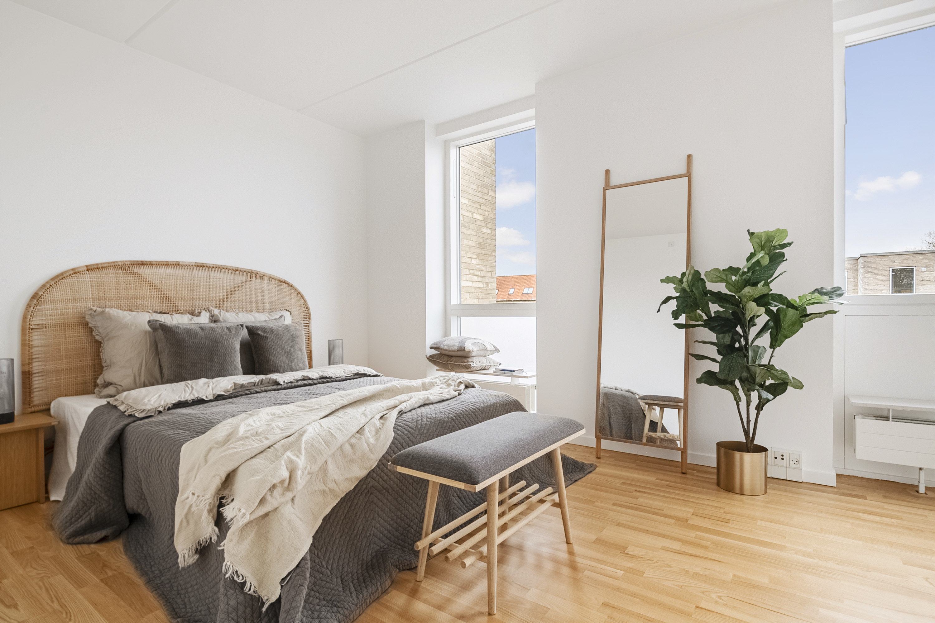 Fremhævet soveværelse billede i fuldskærmstilstand. Billede af Gustav Holms Vej 12, Risvangen, 8200 Aarhus N