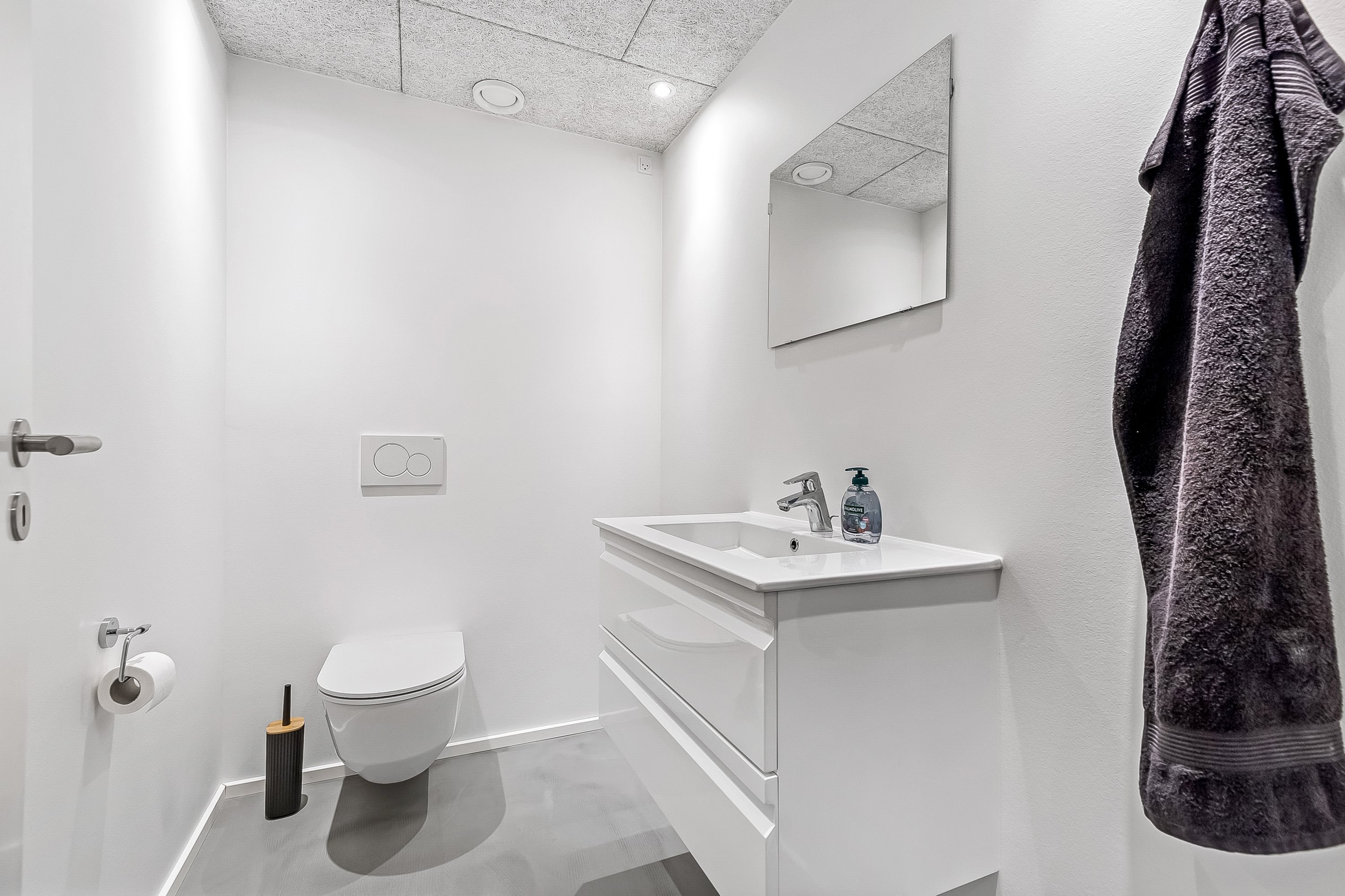 Fremhævet toilet billede i fuldskærmstilstand. Billede af Alleen 5, Vester Nebel, 6040 Egtved