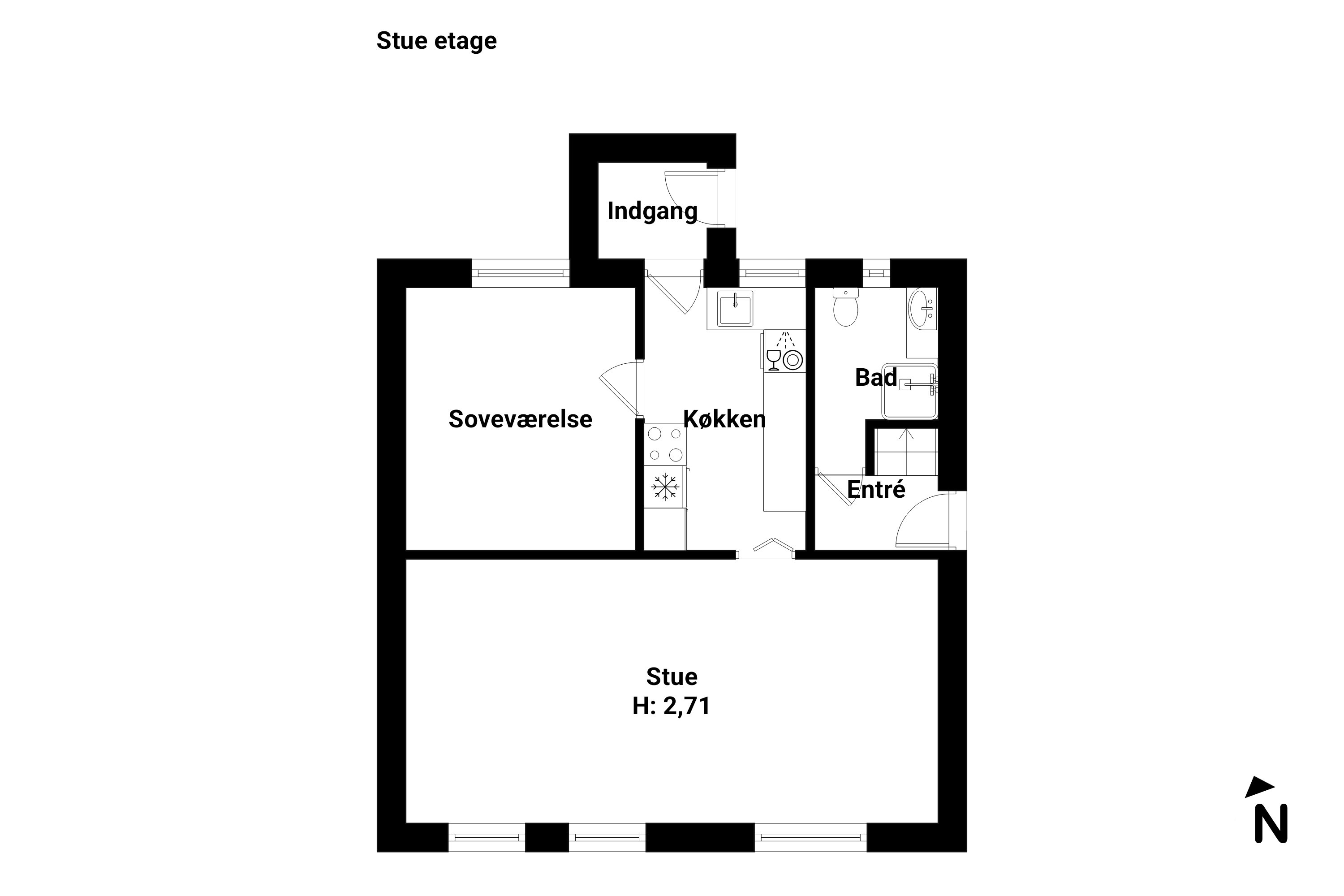 Plantegninger billede af Søndervang 6, Gl. Kraghave, 4800 Nykøbing F