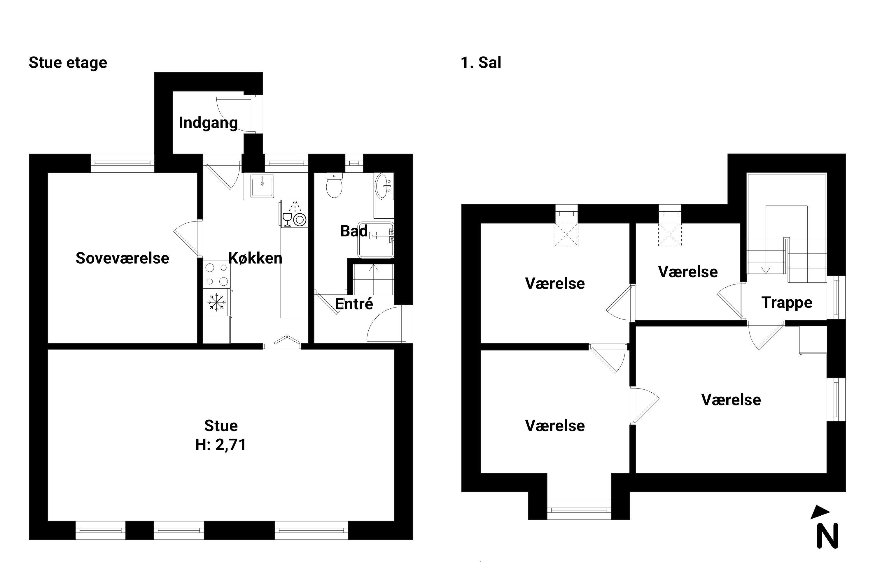 Plantegninger billede af Søndervang 6, Gl. Kraghave, 4800 Nykøbing F
