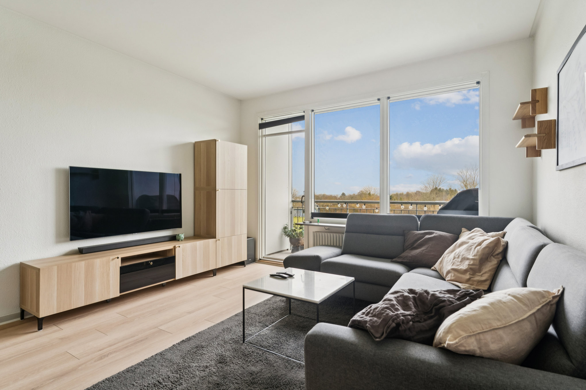 Fremhævet stue billede i fuldskærmstilstand. Billede af Skelvangsvej 143, 2. th., 8920 Randers NV