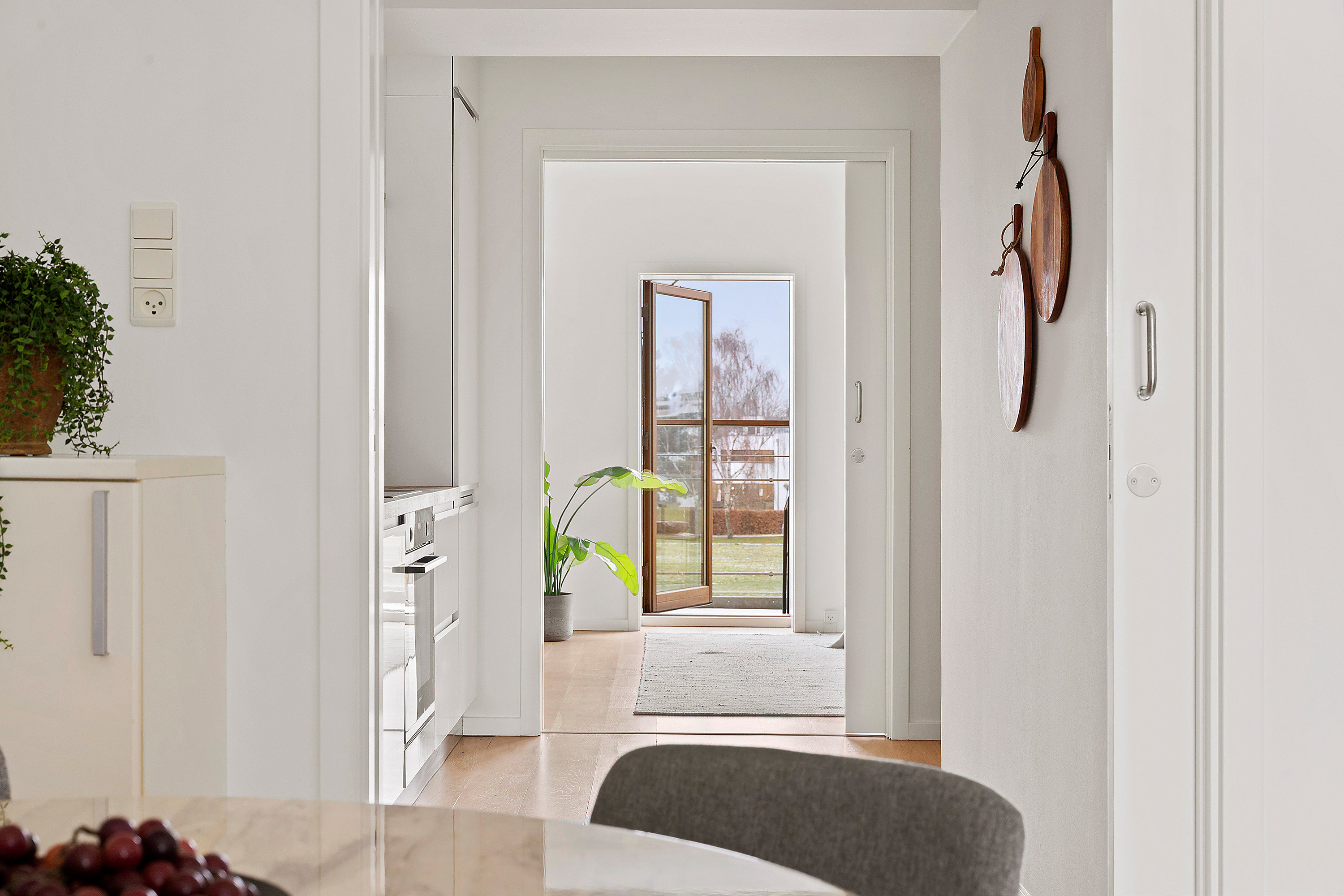 Fremhævet spisestue billede i fuldskærmstilstand. Billede af Pilehøj 6D, 1. th., 3460 Birkerød