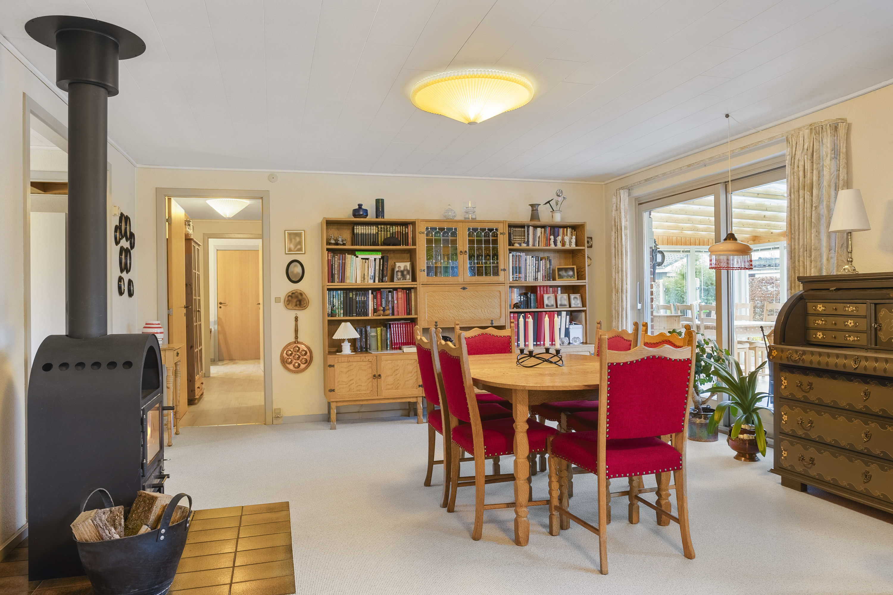 Fremhævet stue billede i fuldskærmstilstand. Billede af Kratvænget 29, Jels, 6630 Rødding