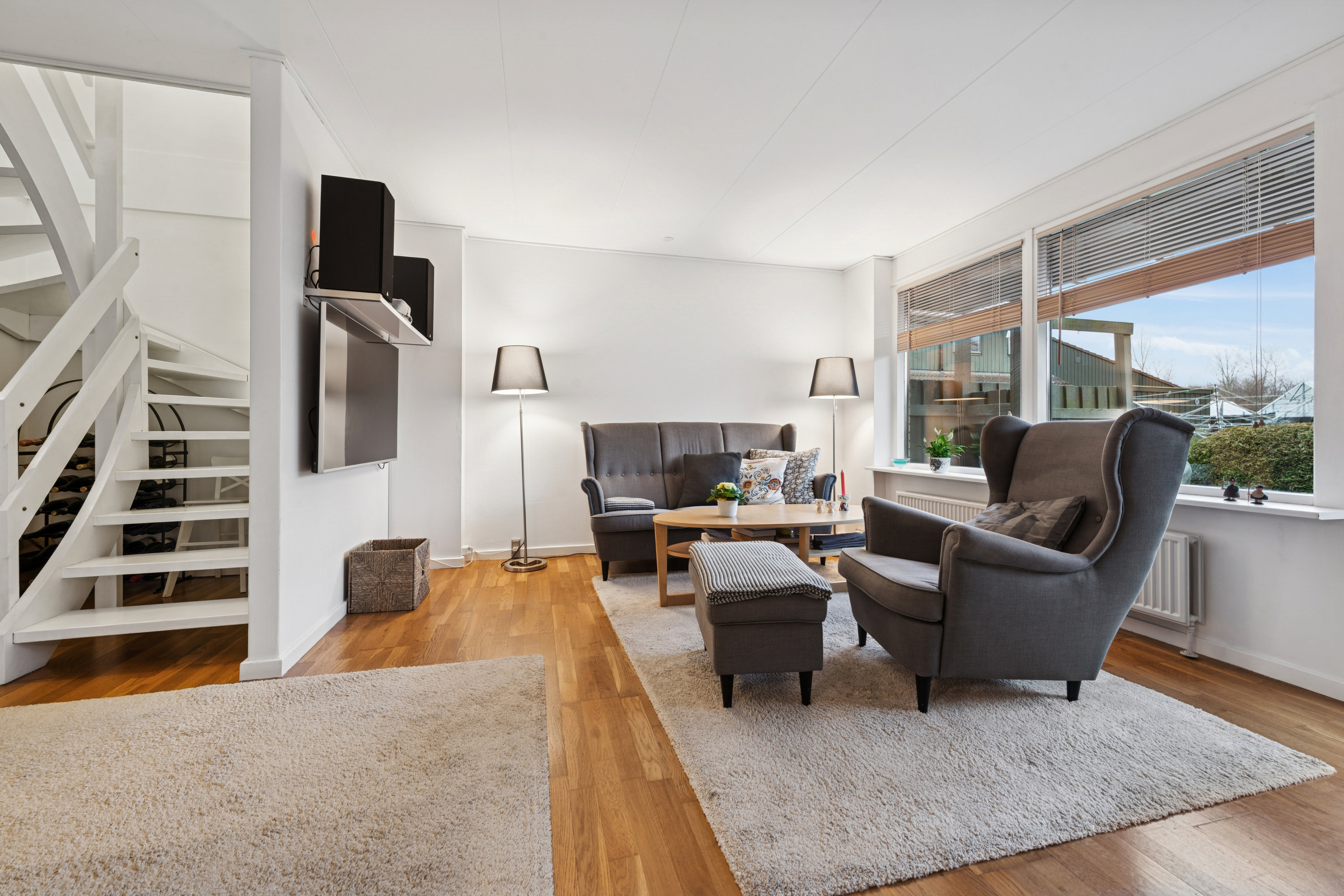 Fremhævet stue billede i fuldskærmstilstand. Billede af Grønnegården 357, 2670 Greve