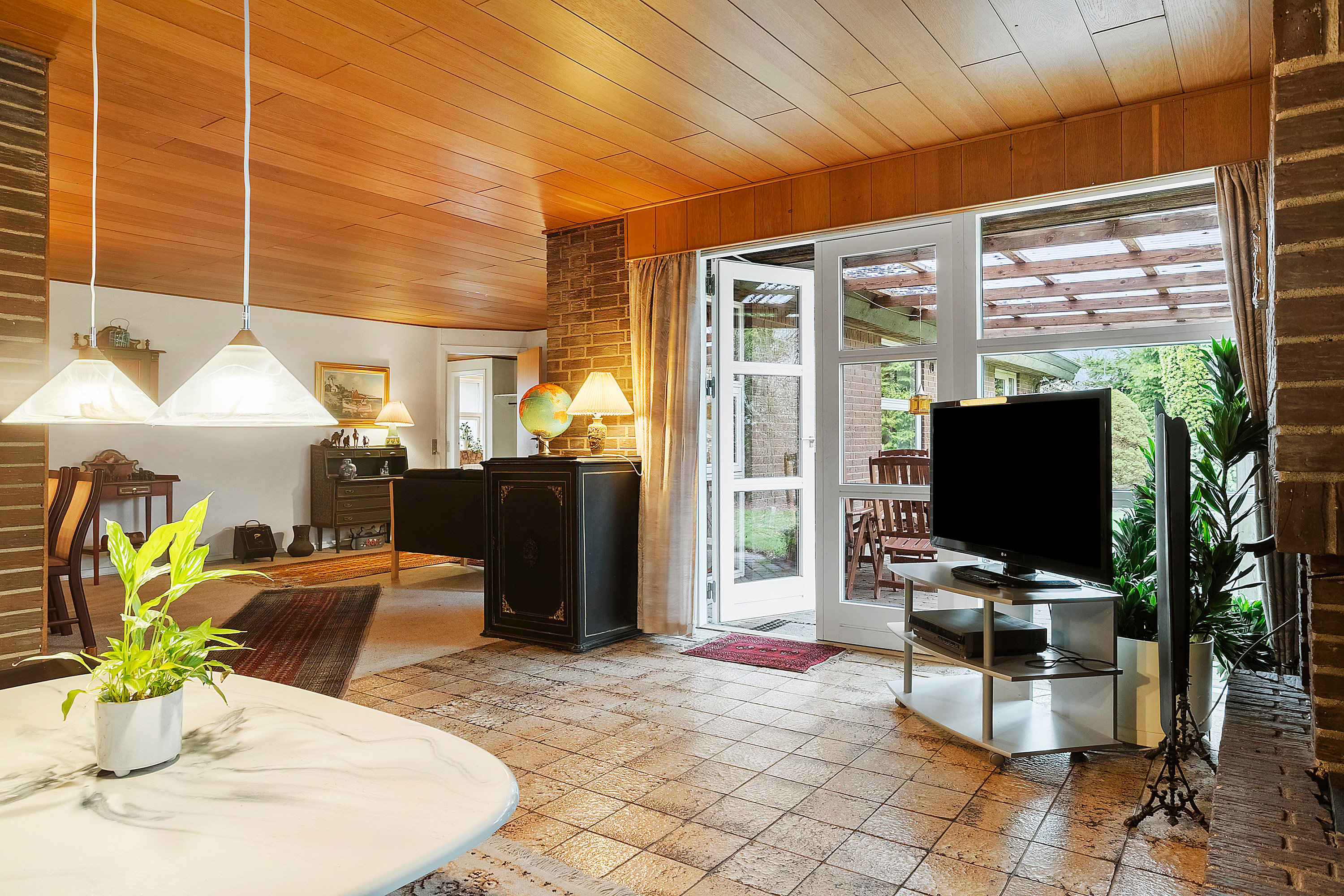 Fremhævet stue billede i fuldskærmstilstand. Billede af Morbærvej 109, 6600 Vejen