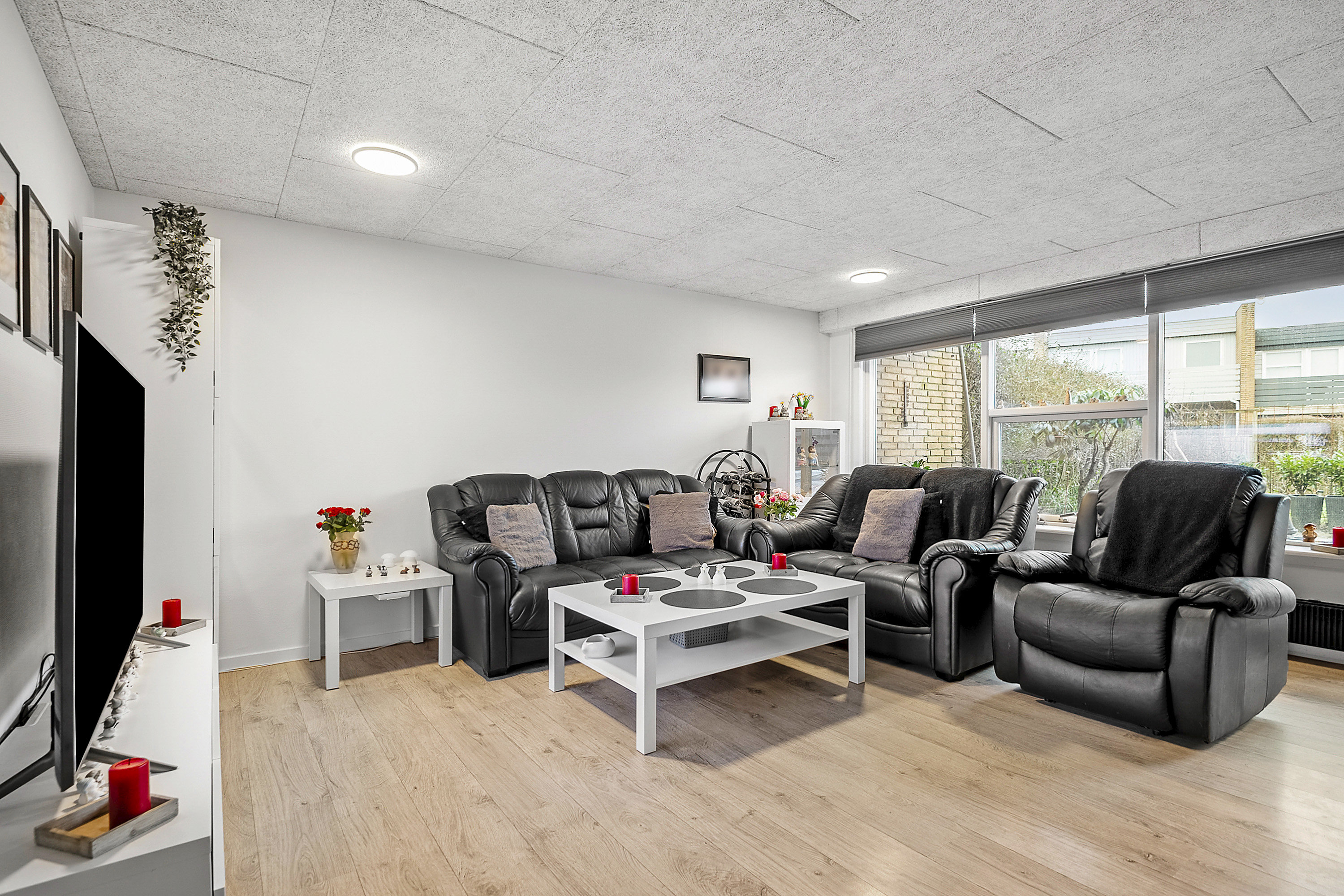 Fremhævet stue billede i fuldskærmstilstand. Billede af Grønlandsparken 110D, 6715 Esbjerg N