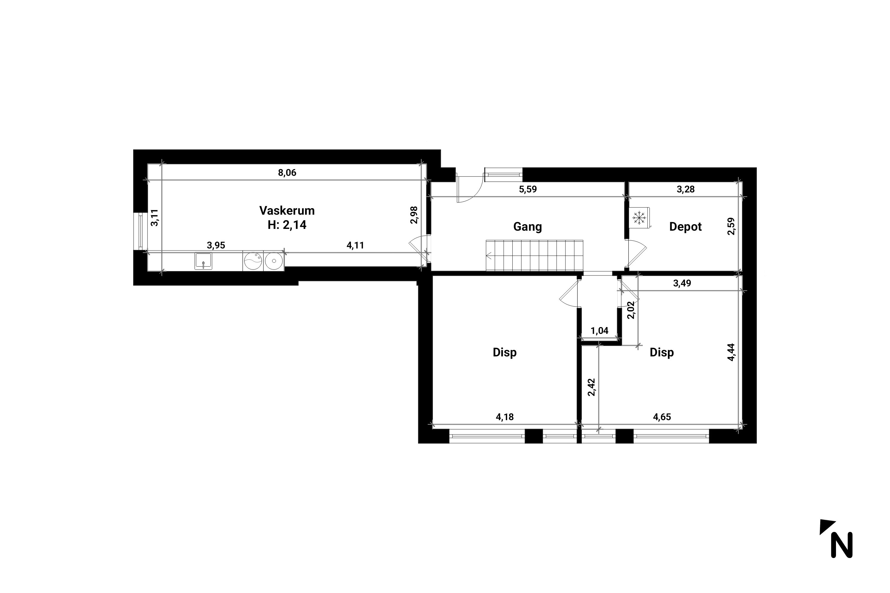 Plantegninger billede af Egevænget 9, 4800 Nykøbing F