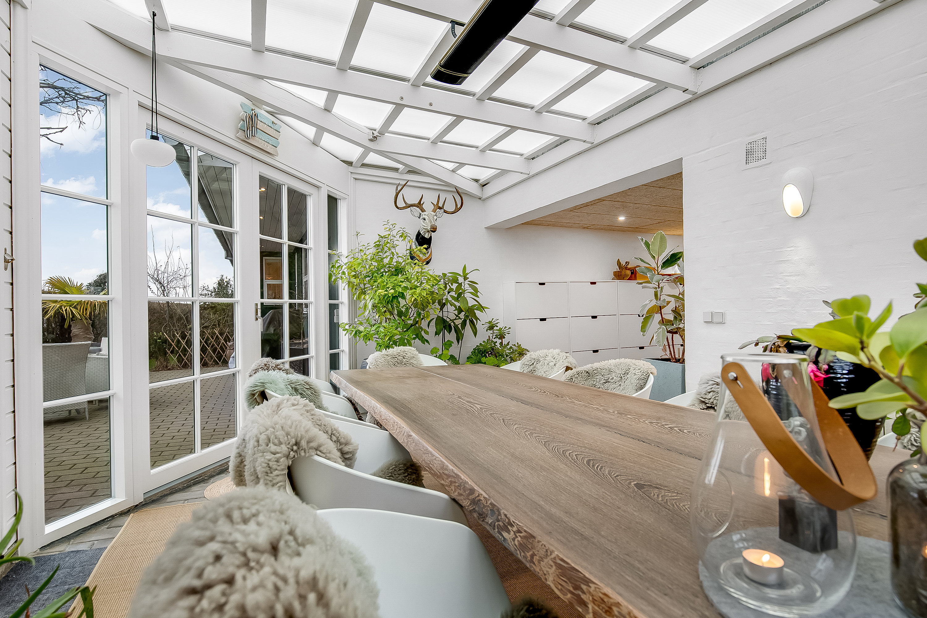 Fremhævet udestue billede i fuldskærmstilstand. Billede af Hørvangen 16, Bredballe, 7120 Vejle Øst