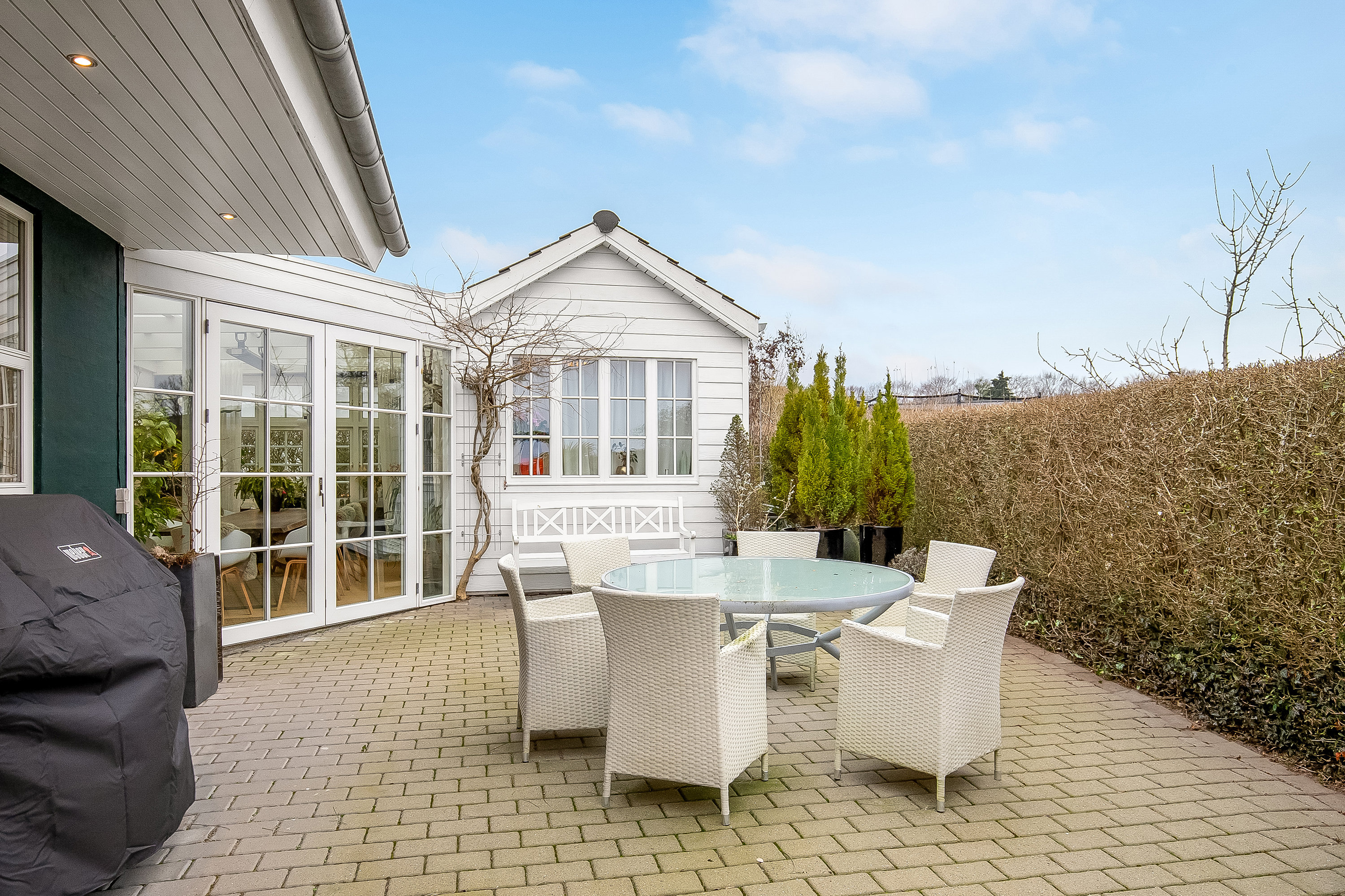 Fremhævet terrasse billede i fuldskærmstilstand. Billede af Hørvangen 16, Bredballe, 7120 Vejle Øst