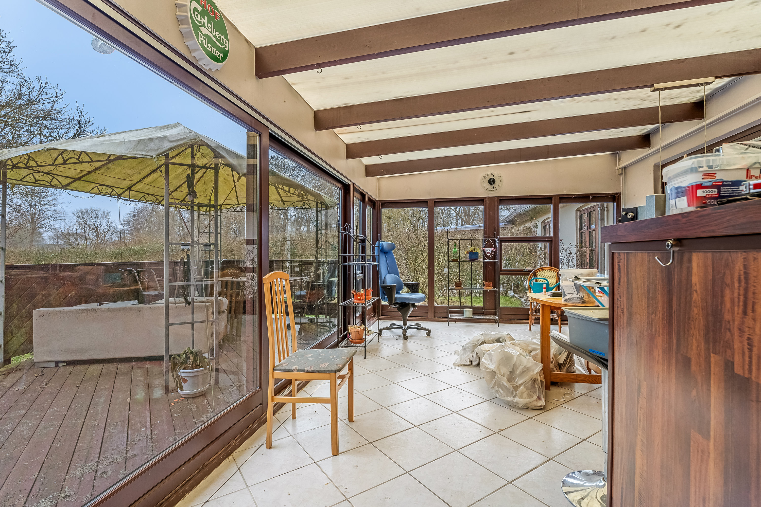 Fremhævet udestue billede i fuldskærmstilstand. Billede af Havebyen 9, Hillestolpe, 4960 Holeby