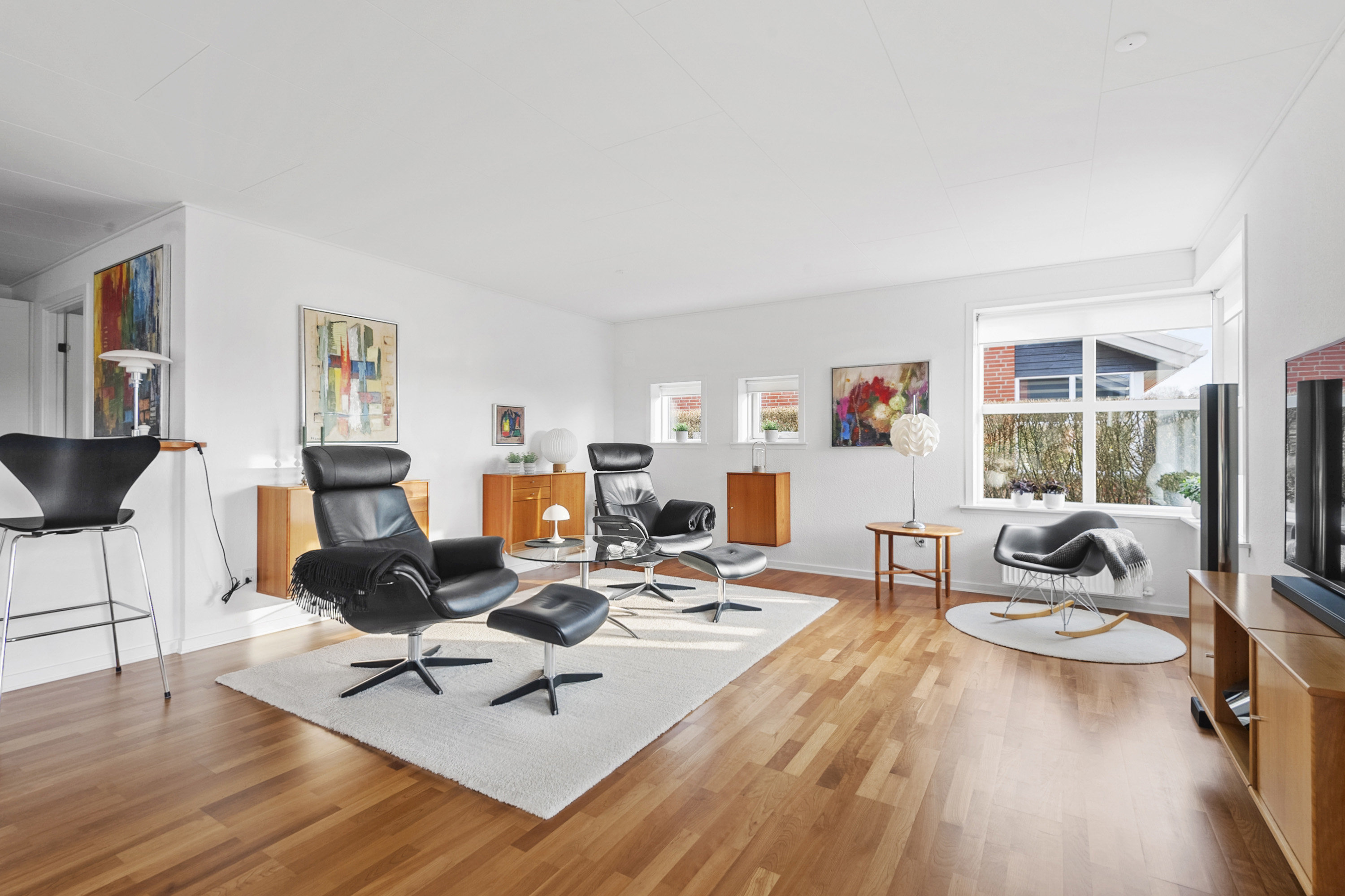 Fremhævet stue billede i fuldskærmstilstand. Billede af Pinassen 54, 6710 Esbjerg V