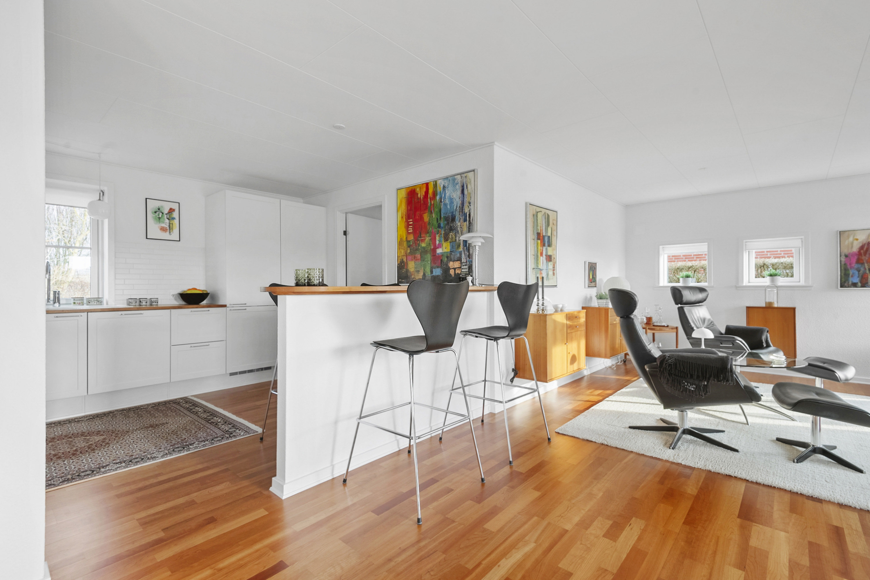 Fremhævet stue billede i fuldskærmstilstand. Billede af Pinassen 54, 6710 Esbjerg V