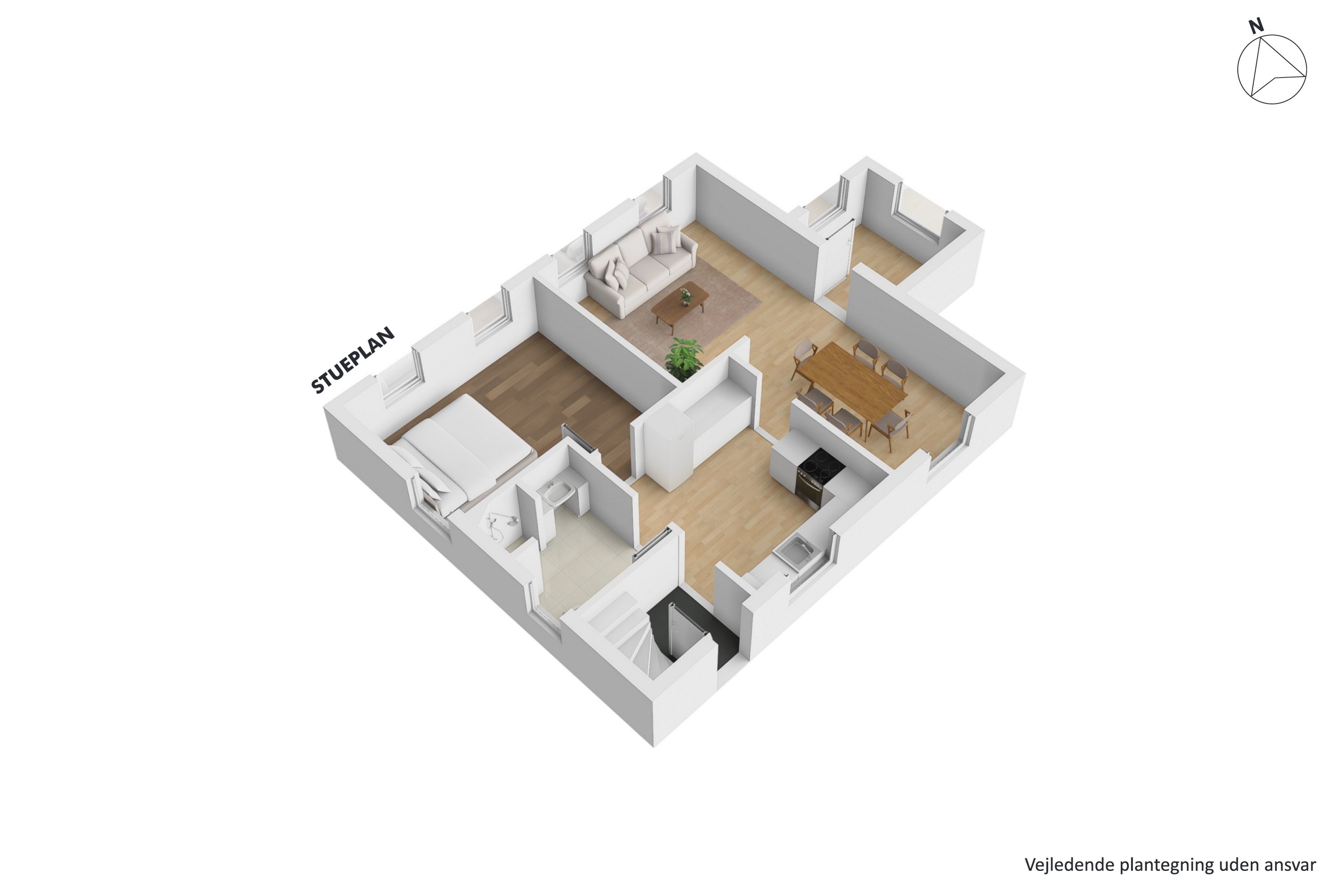 Plantegninger billede af Vittenvej 99, Vitten, 8382 Hinnerup