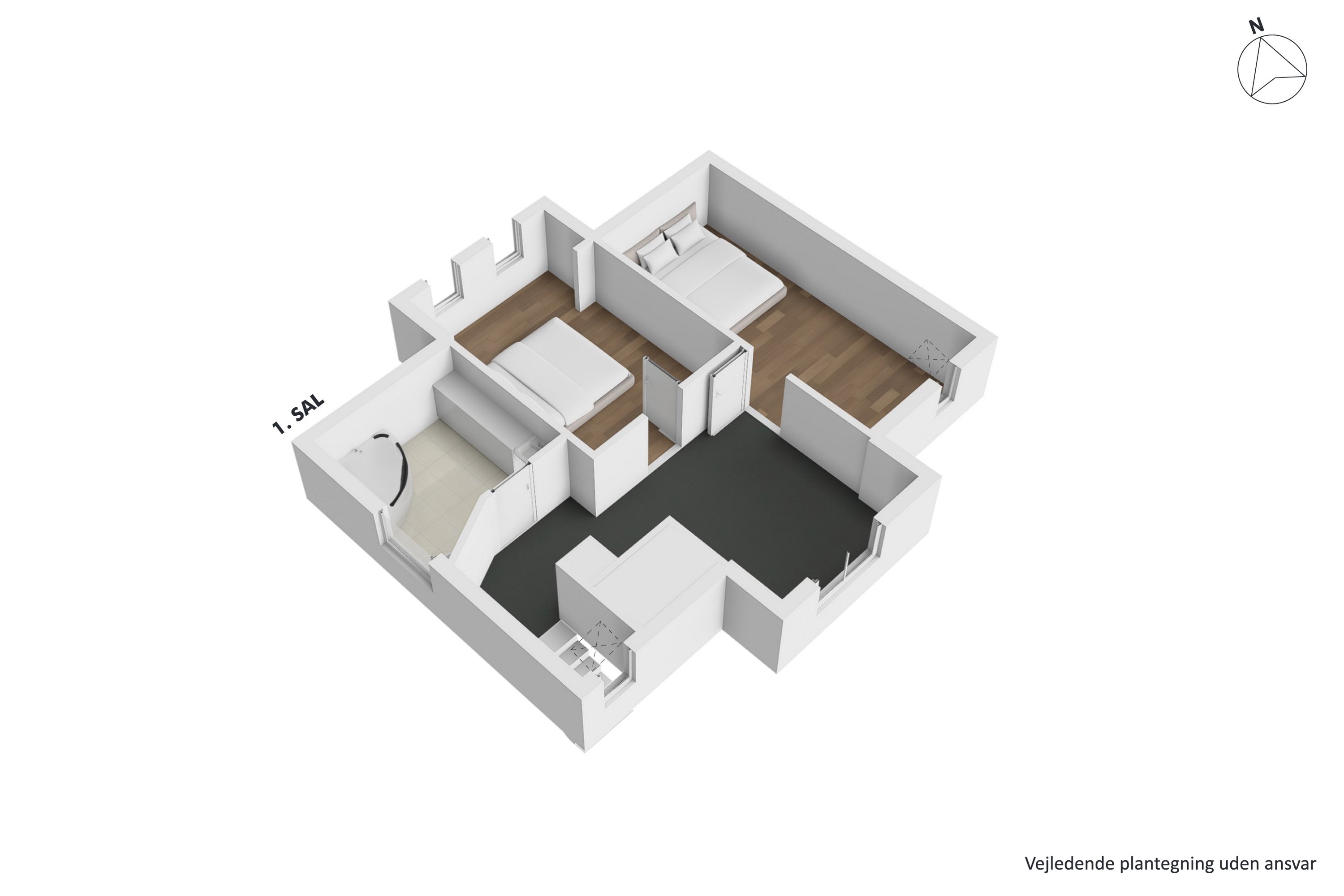 Plantegninger billede af Vittenvej 99, Vitten, 8382 Hinnerup