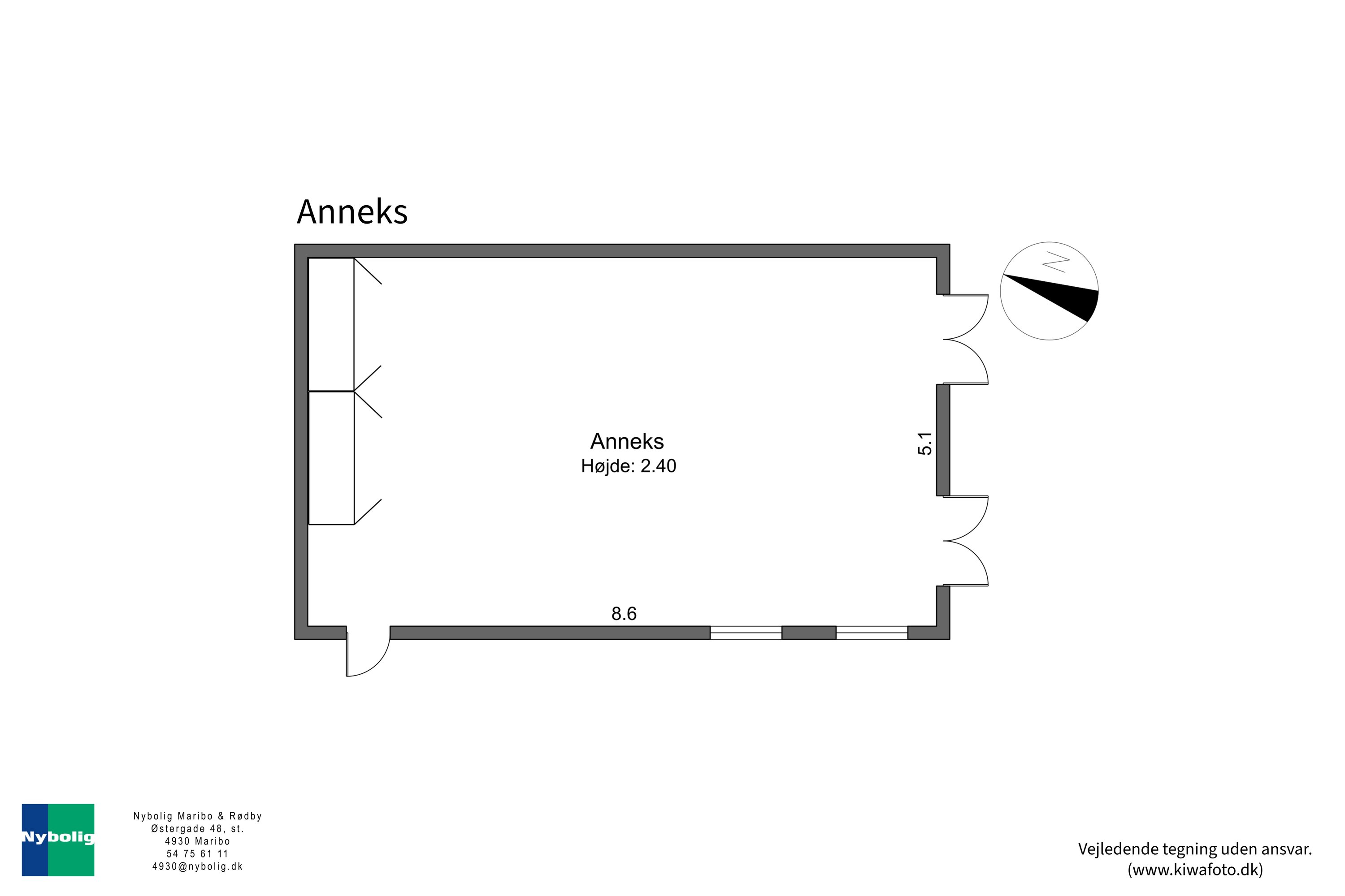 Plantegninger billede af Vesterbrogade 34, 4930 Maribo