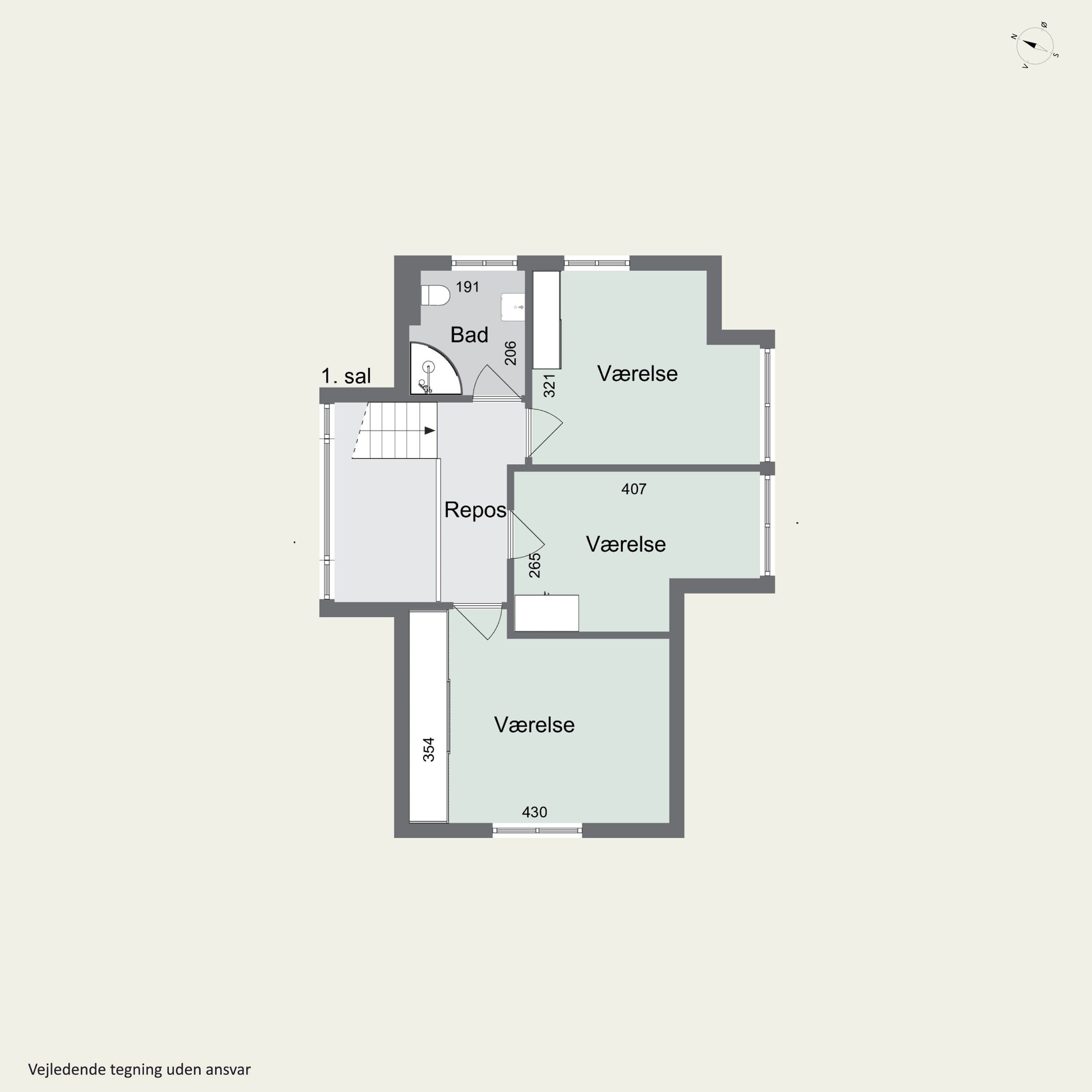 Plantegninger billede af Ved Fortunen 8, 2800 Kongens Lyngby