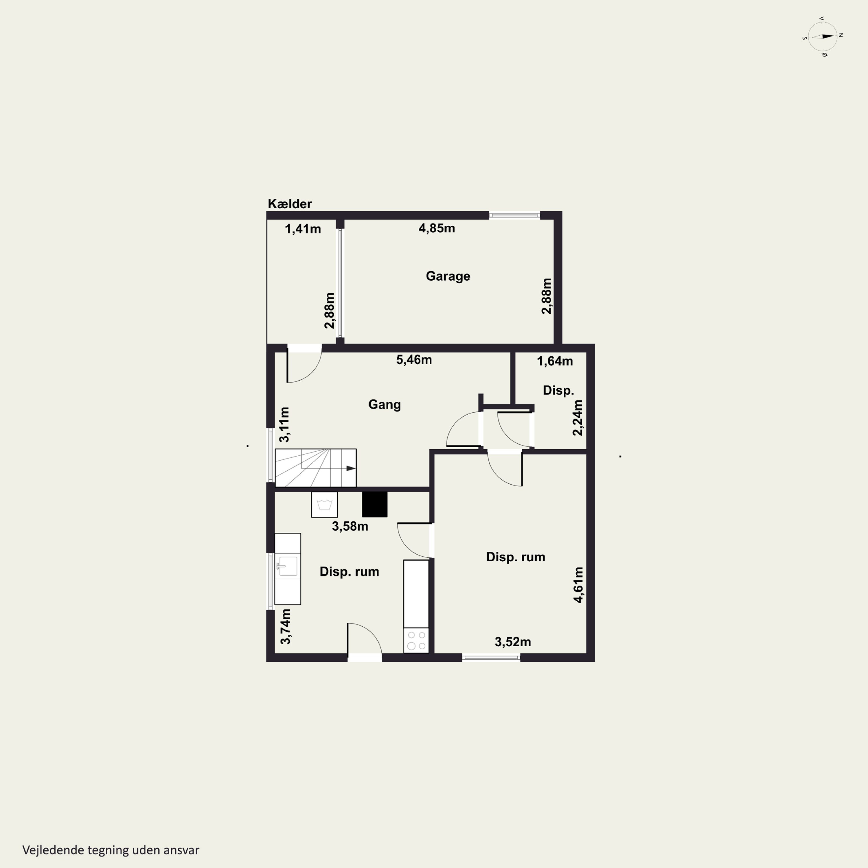 Plantegninger billede af Kærvej 20, 9800 Hjørring