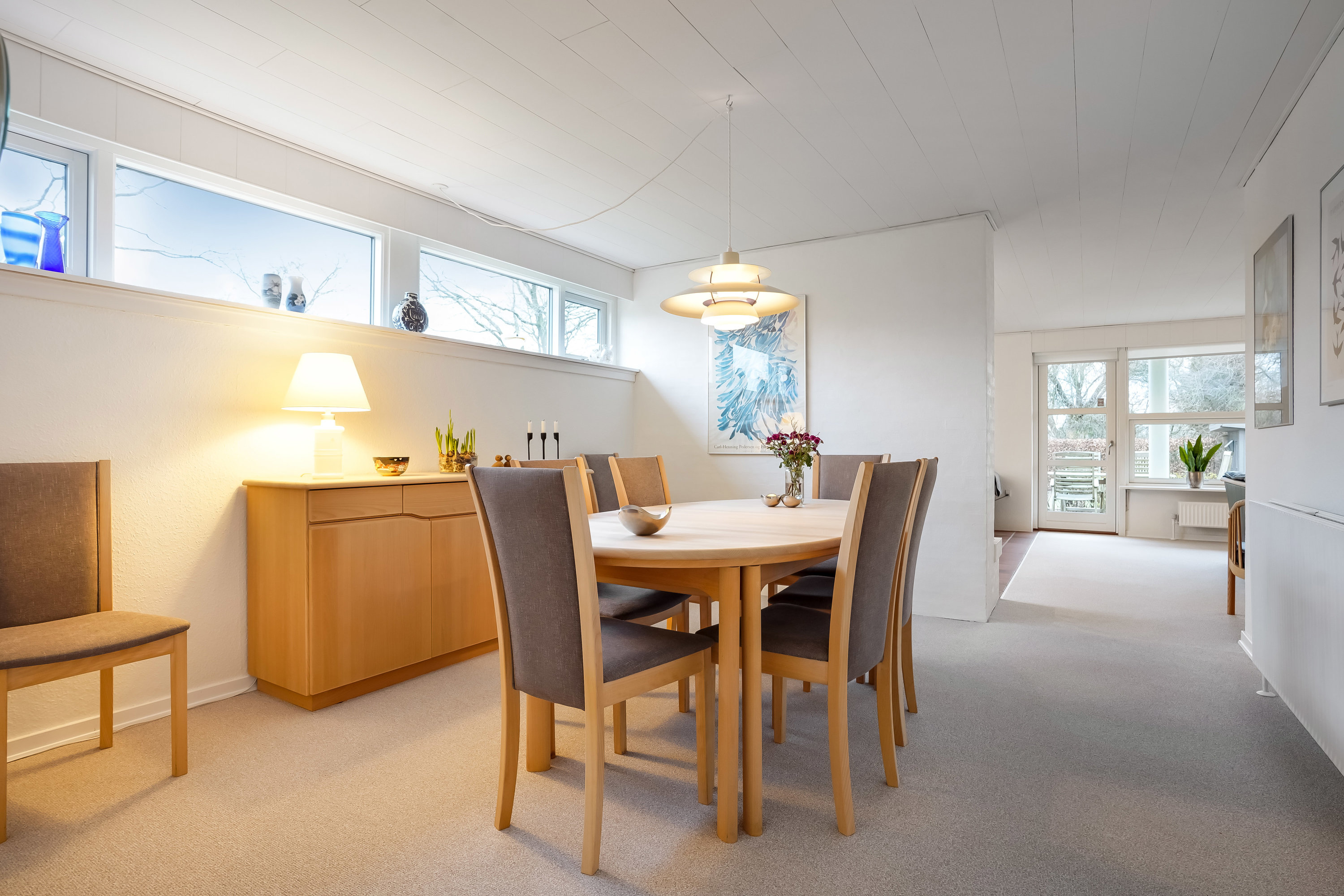 Fremhævet stue billede i fuldskærmstilstand. Billede af Højager 78, 7300 Jelling