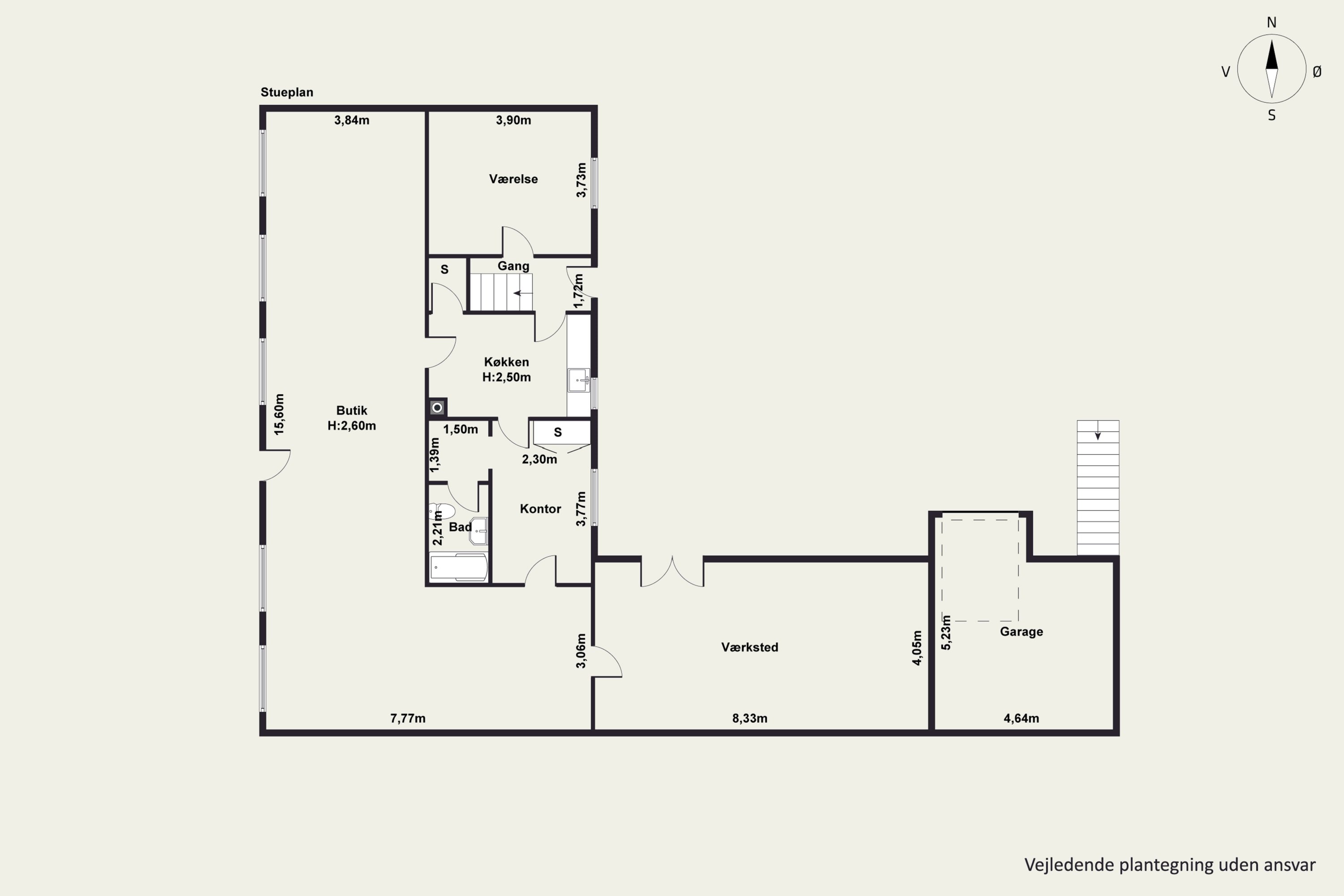Plantegninger billede af Storegade 4, 8382 Hinnerup