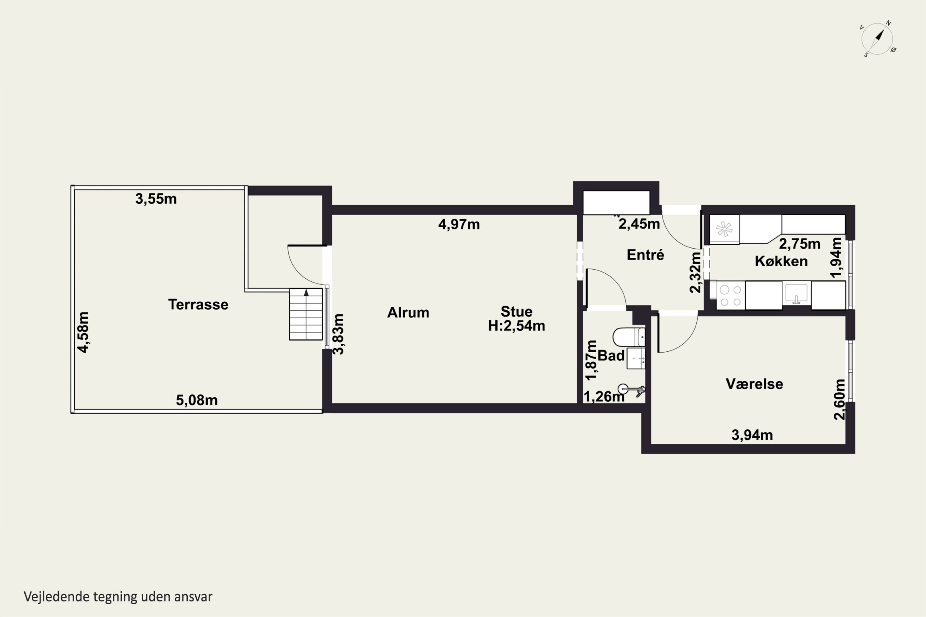 Plantegninger billede af Damparken 36, st.. tv., 2610 Rødovre