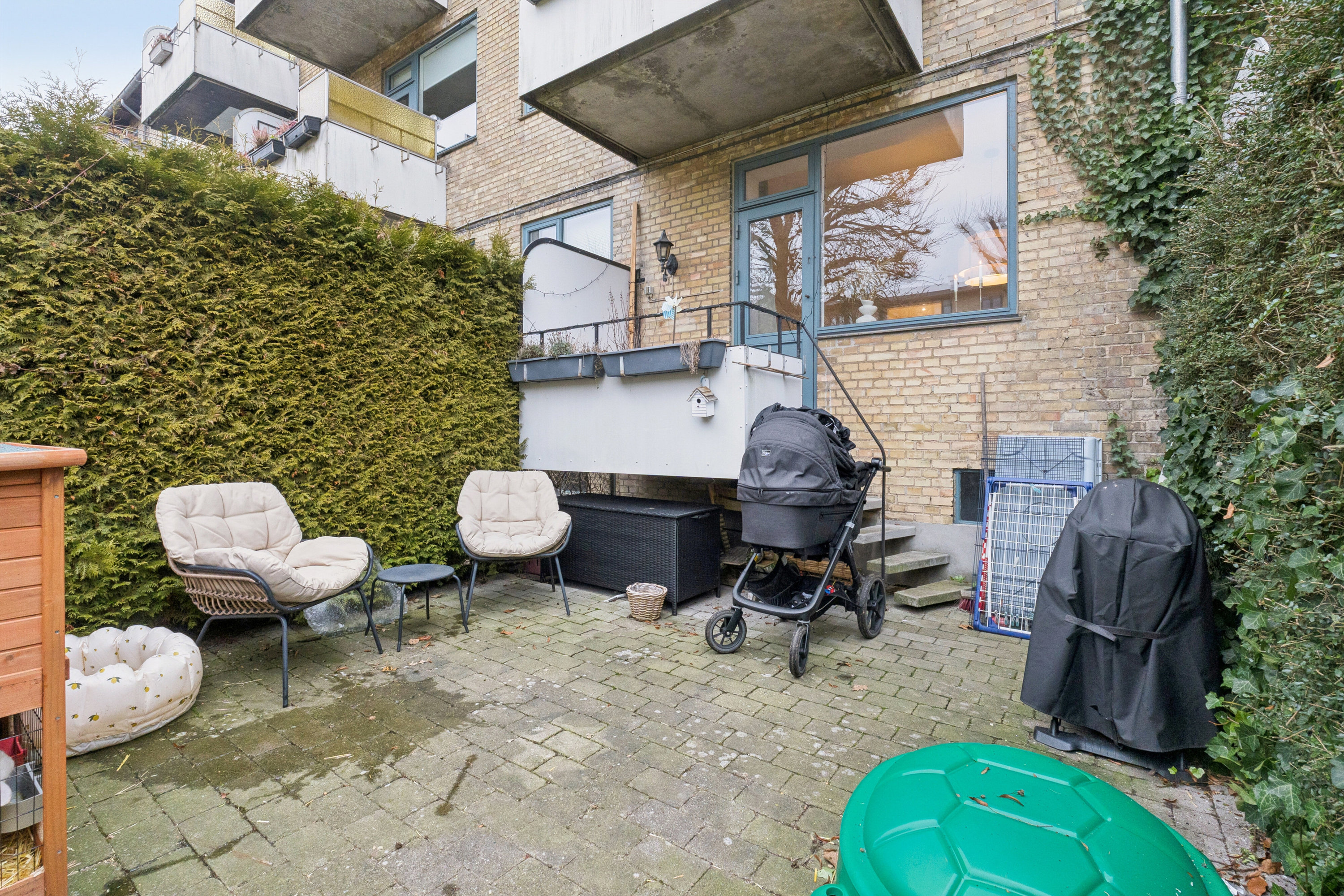 Fremhævet terrasse billede i fuldskærmstilstand. Billede af Damparken 36, st.. tv., 2610 Rødovre