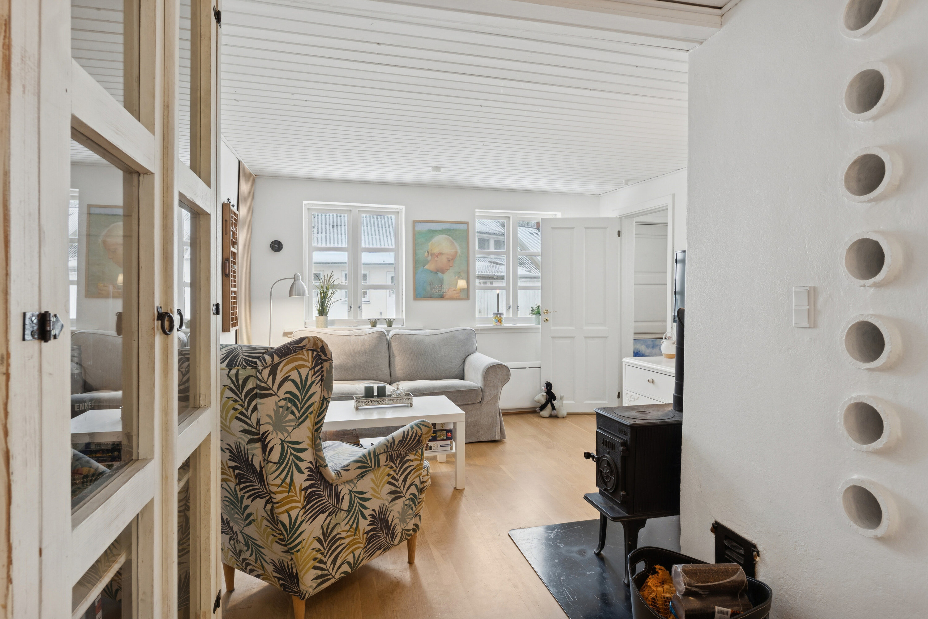 Fremhævet stue billede i fuldskærmstilstand. Billede af Nørrebro 68, 5900 Rudkøbing