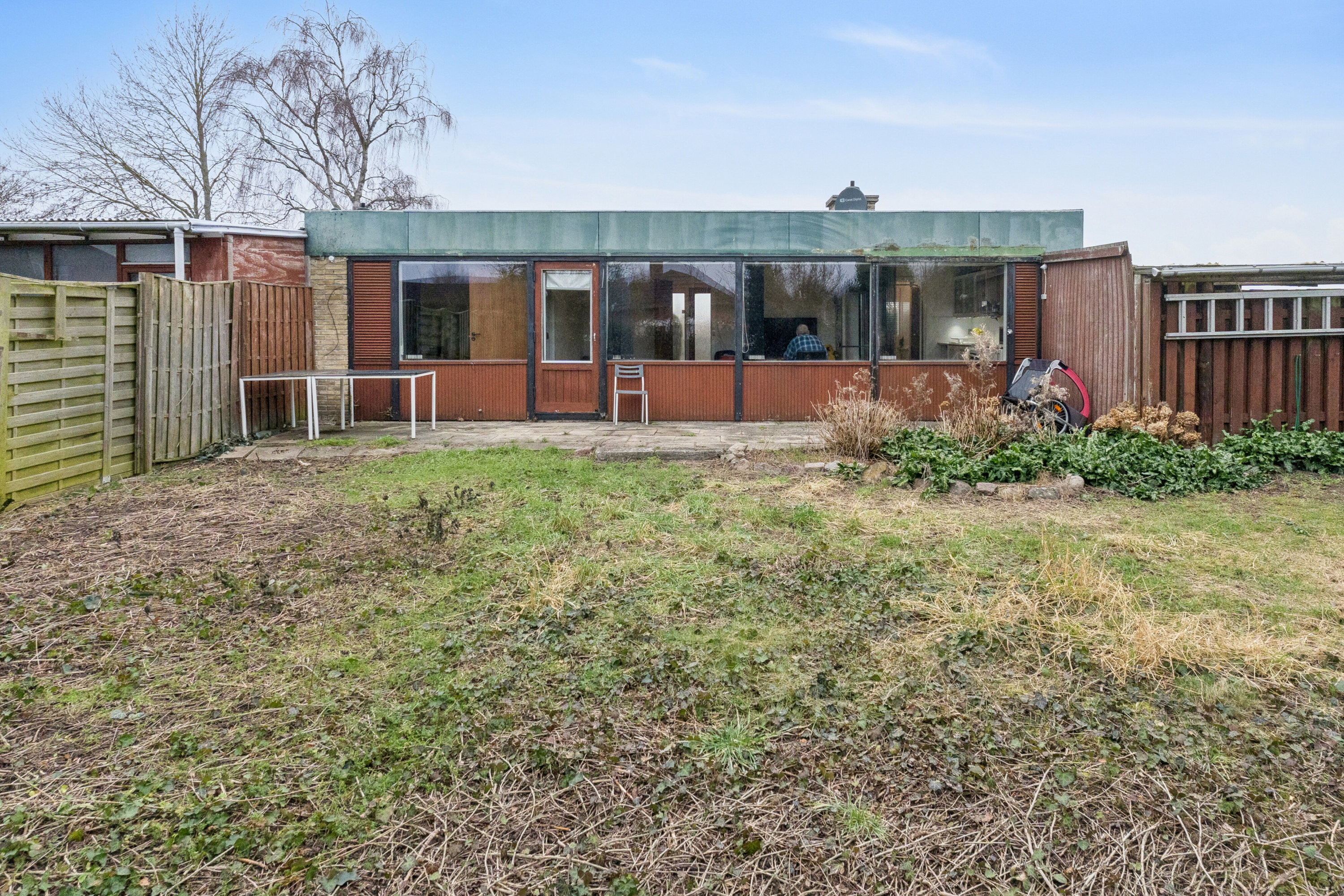 Fremhævet set fra haven billede i fuldskærmstilstand. Billede af Brostykkevej 198A, 2650 Hvidovre