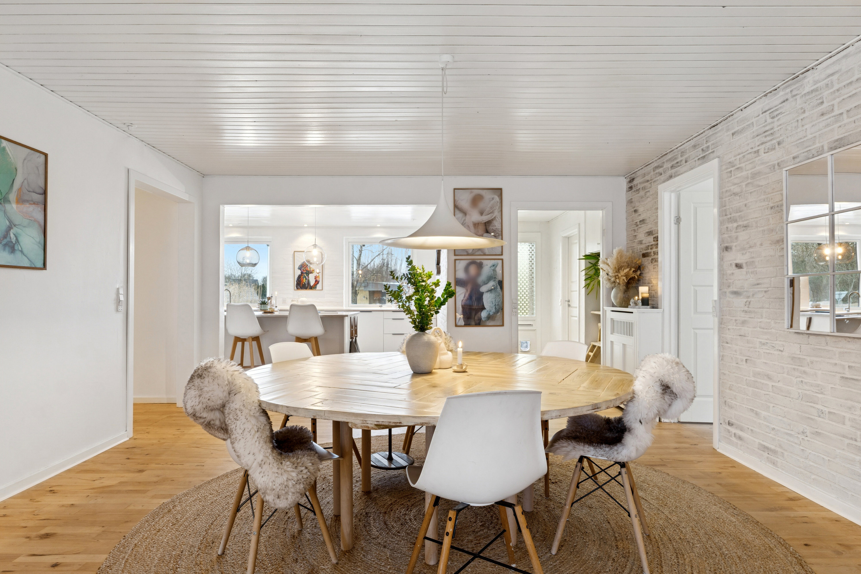 Fremhævet spisestue billede i fuldskærmstilstand. Billede af Taskebjergvej 21, Nørskovlund, 8620 Kjellerup