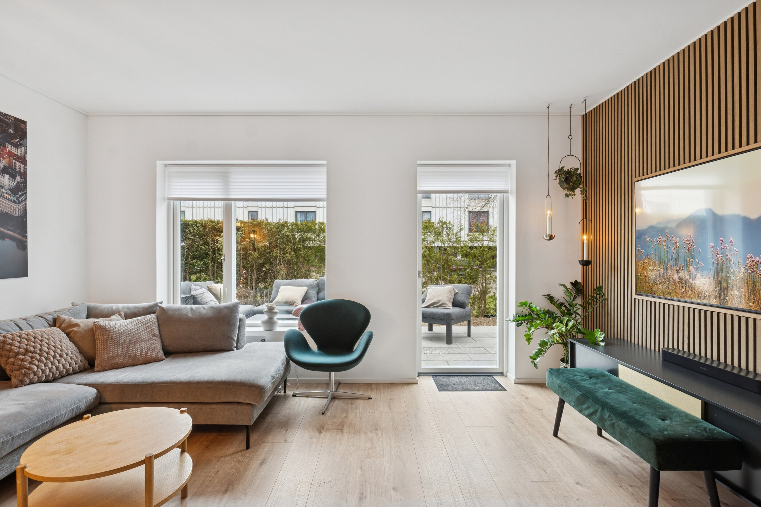 Fremhævet stue billede i fuldskærmstilstand. Billede af Tårnvej 97F, 2610 Rødovre