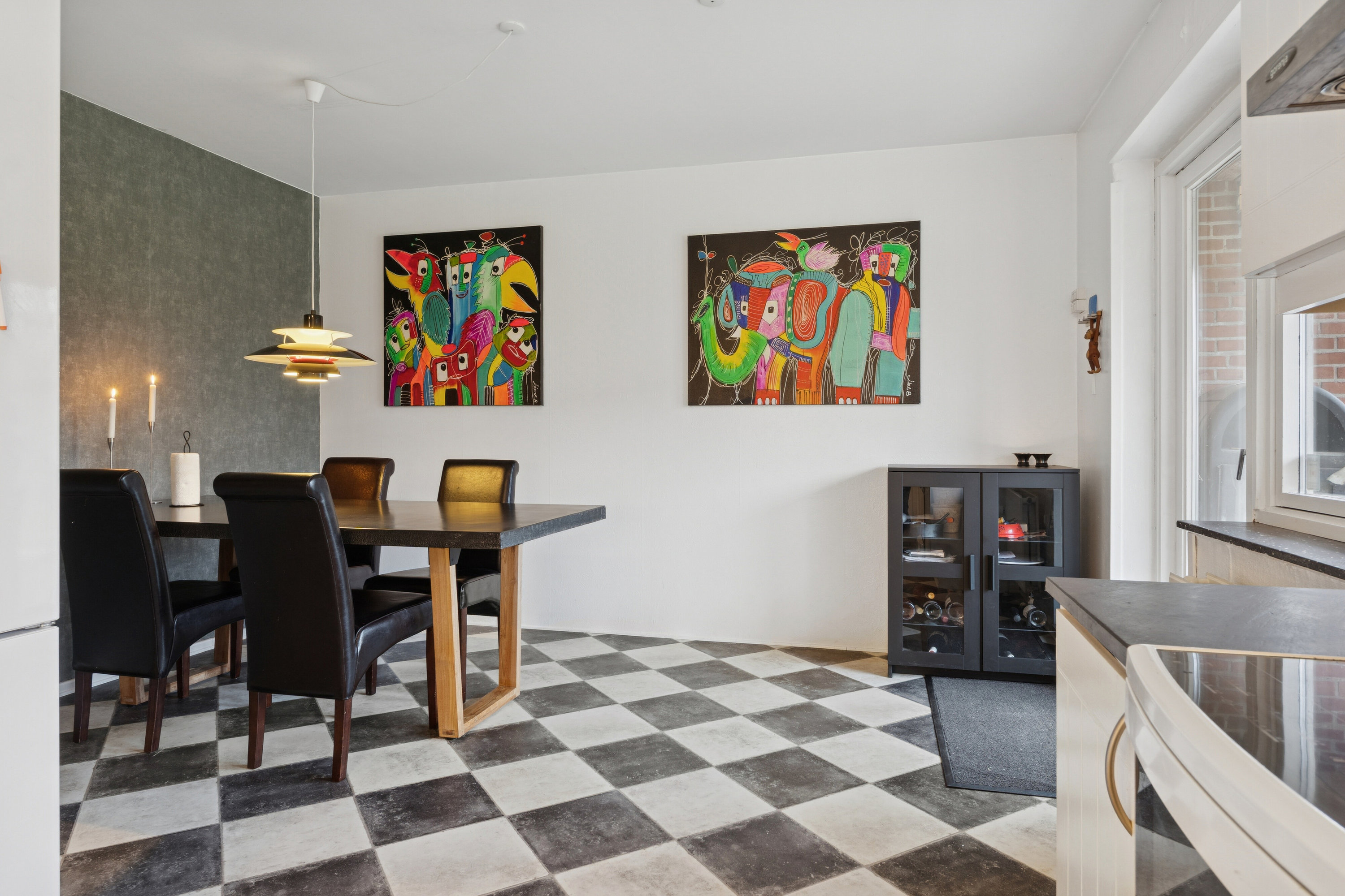 Fremhævet spisestue billede i fuldskærmstilstand. Billede af Hallelevvej 32, Hallelev, 4200 Slagelse