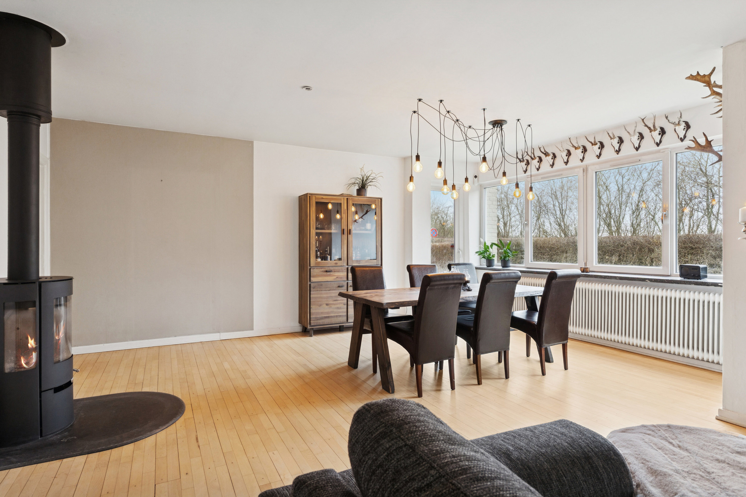 Fremhævet spisestue billede i fuldskærmstilstand. Billede af Hallelevvej 32, Hallelev, 4200 Slagelse