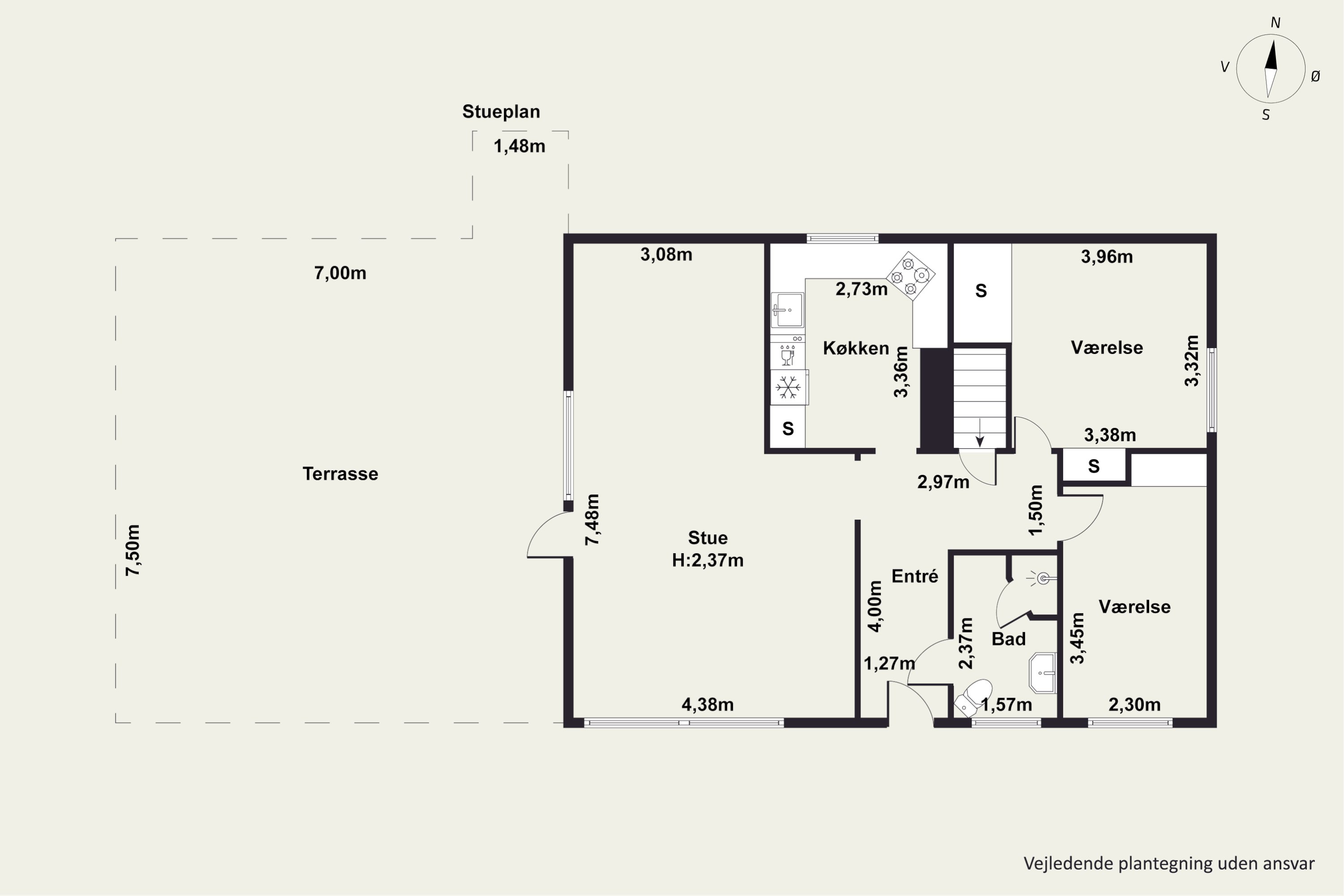 Plantegninger billede af Bundgårdsvej 9B, Kjeldbjerg, 7800 Skive