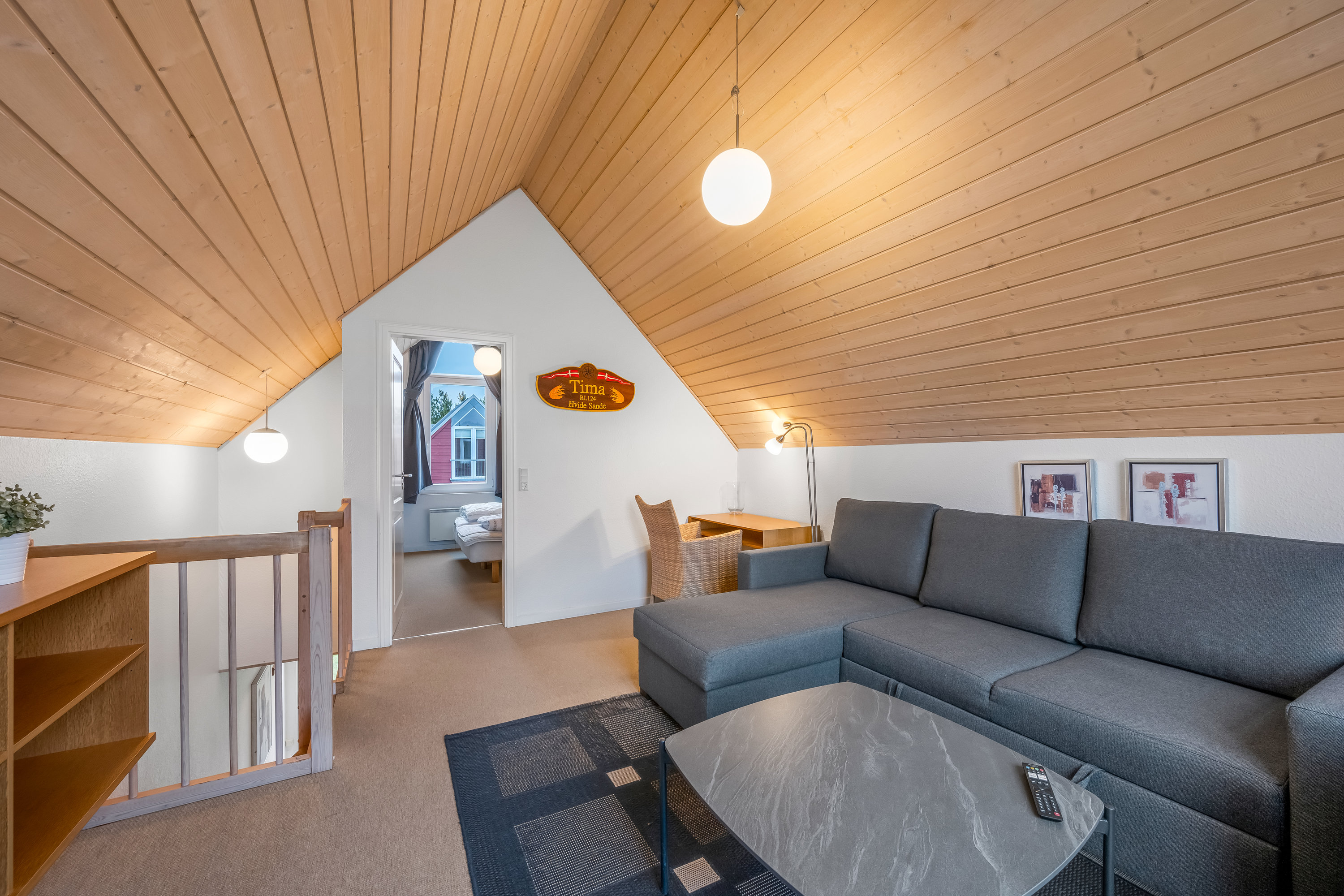 Fremhævet stue billede i fuldskærmstilstand. Billede af Lønne Feriepark 148B, Lønne, 6830 Nørre Nebel