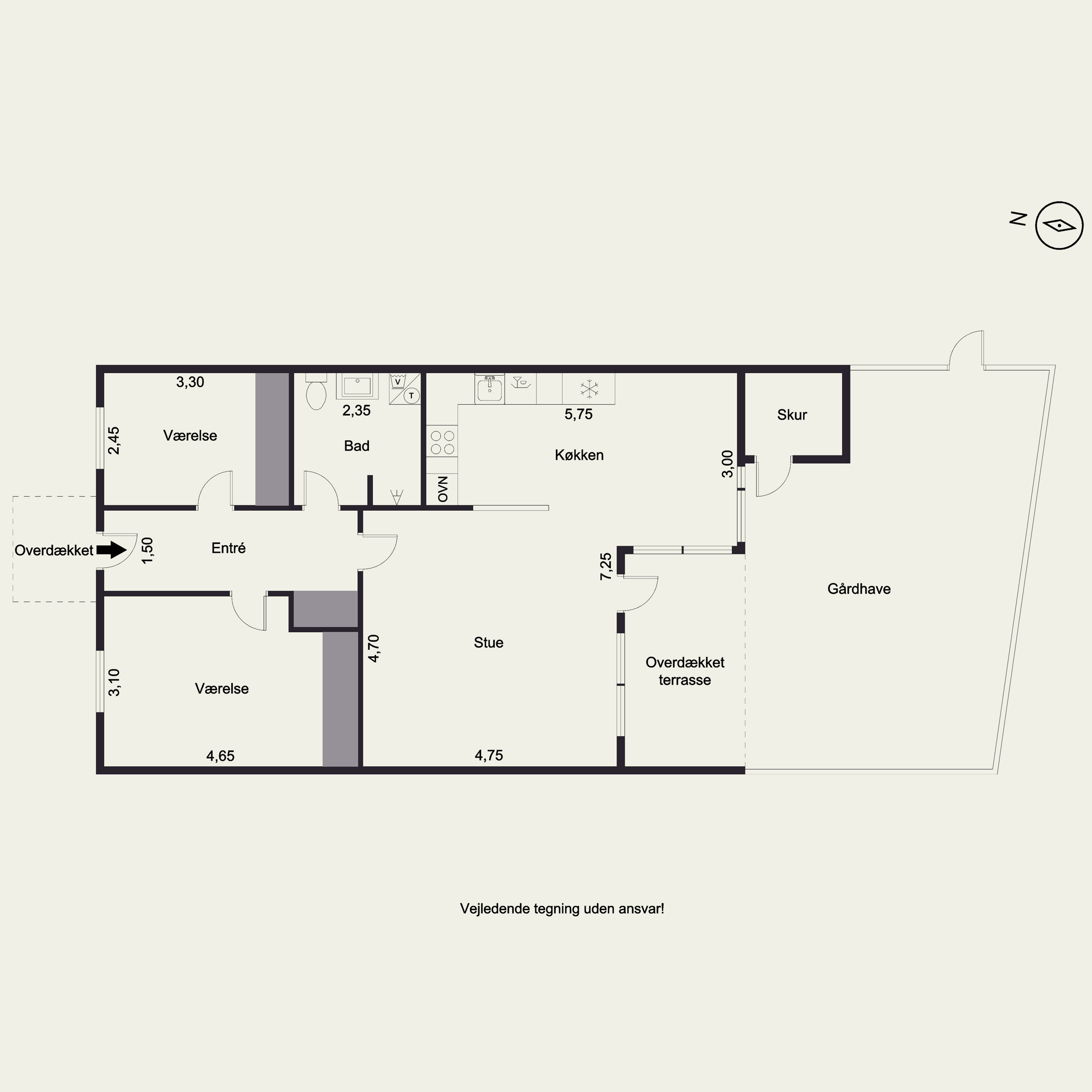 Plantegninger billede af Kocksvej 11A, 3600 Frederikssund