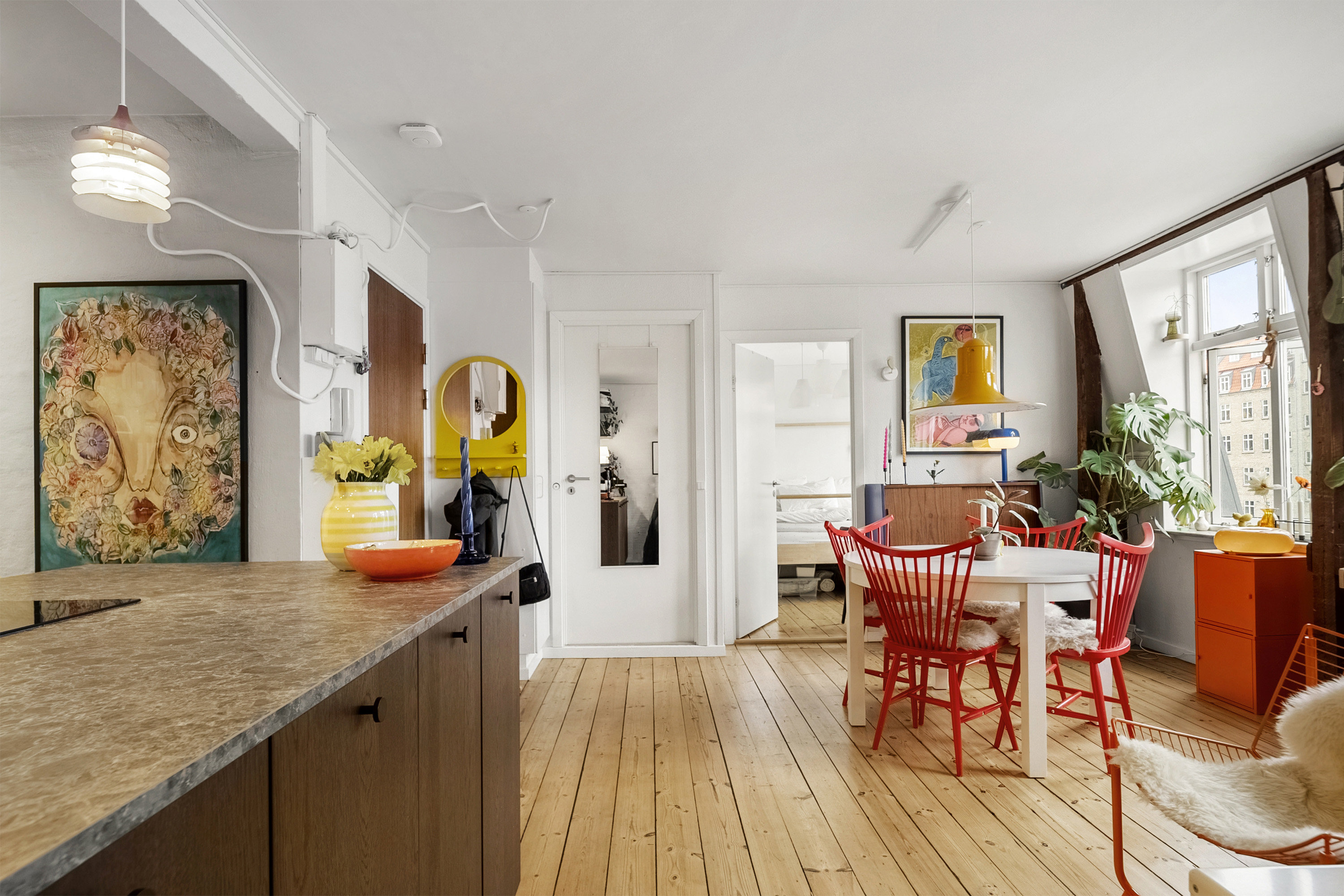 Fremhævet spisestue billede i fuldskærmstilstand. Billede af Gyldenløvesgade 8, 2. th., Trøjborg , 8200 Aarhus N