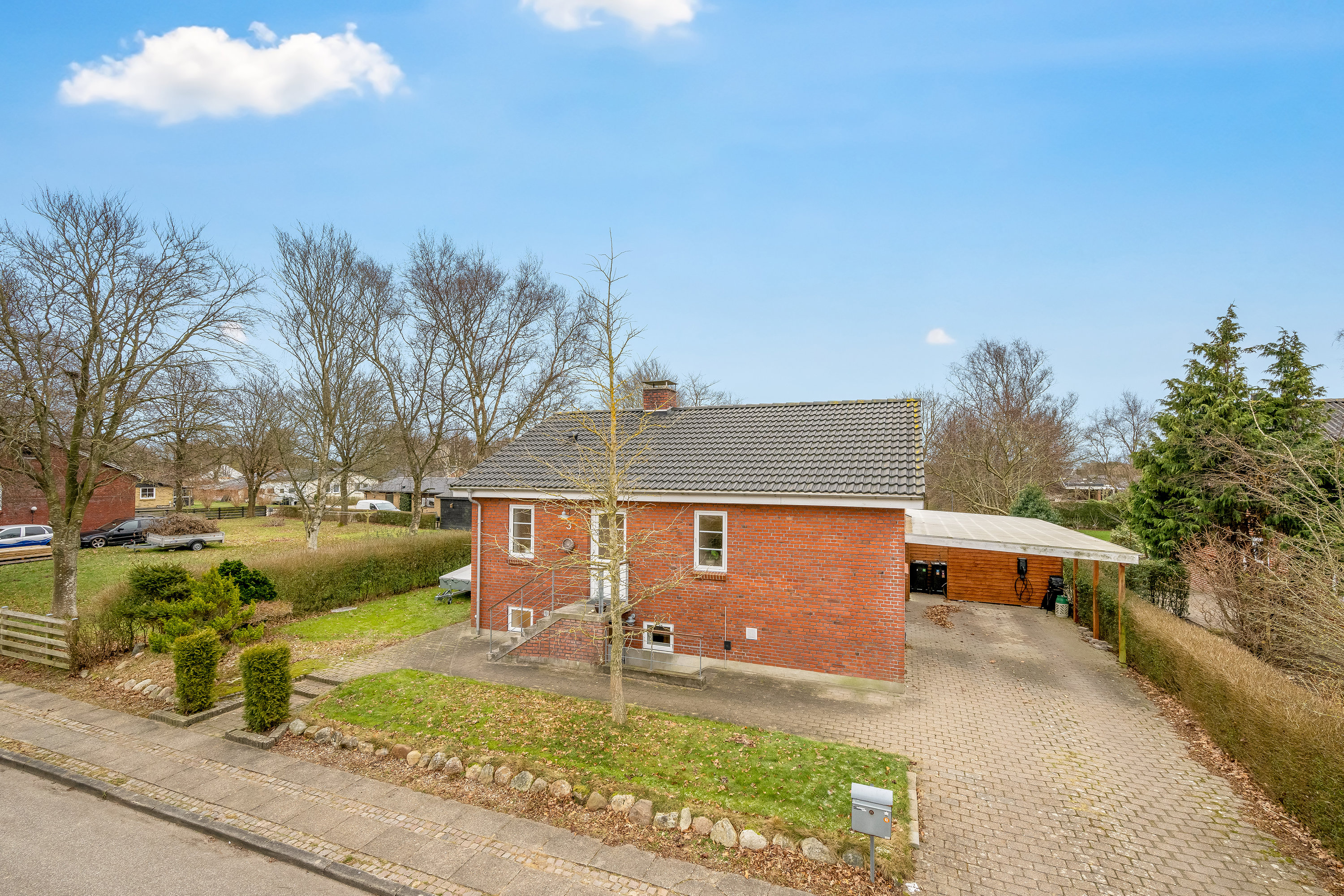 Villa: Facade på Lindevej 3, 6880 Tarm