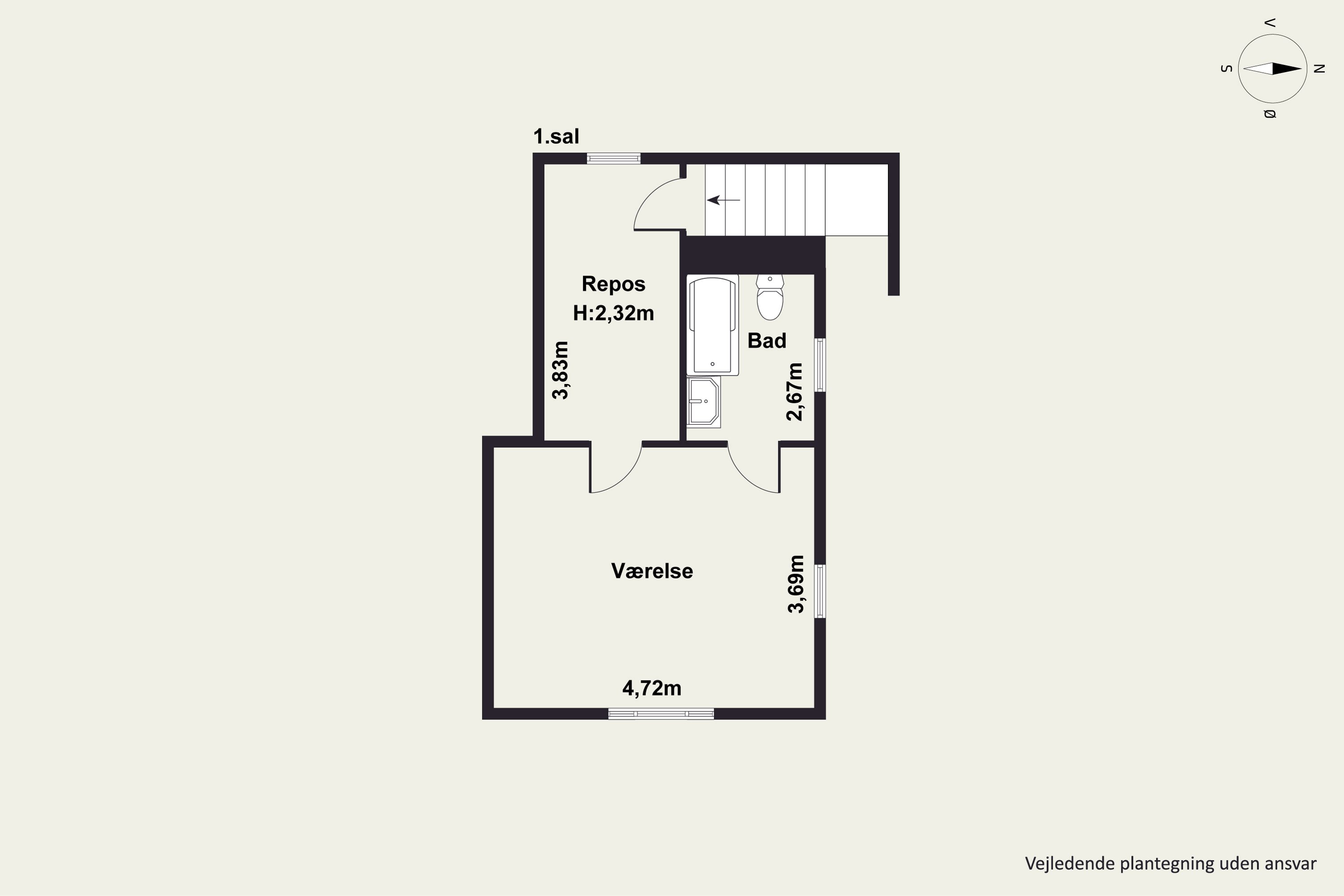 Plantegninger billede af Højvangsvej 12, 9400 Nørresundby