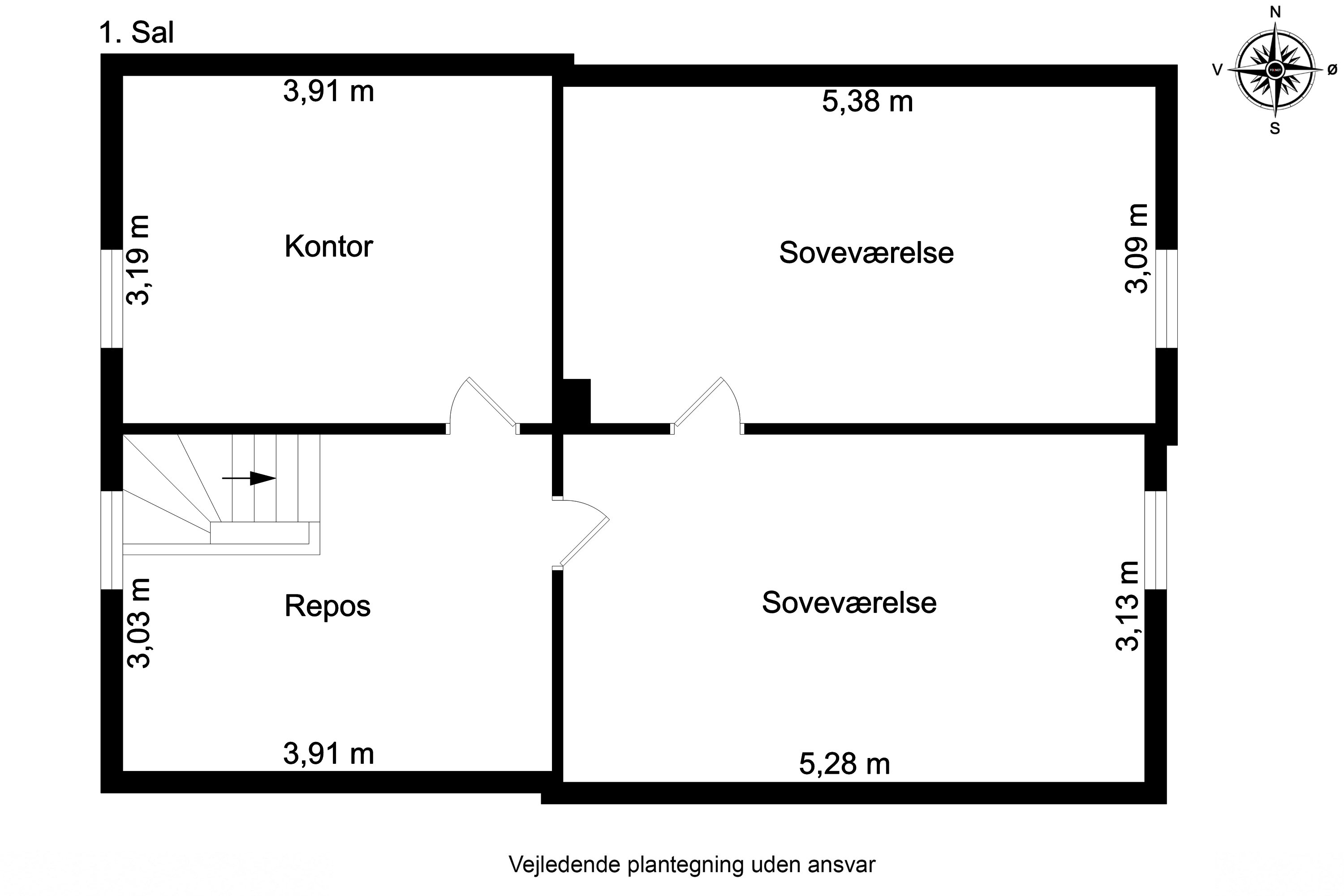 Plantegninger billede af Hornborgvej 28, Flemming, 8762 Flemming