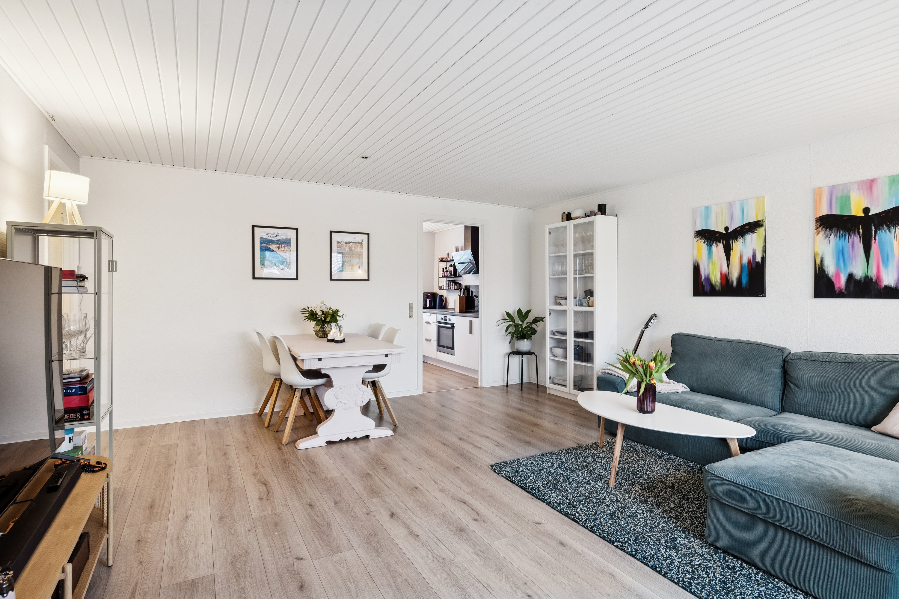 Fremhævet stue billede i fuldskærmstilstand. Billede af Søvang 4, Sparkær, 8800 Viborg