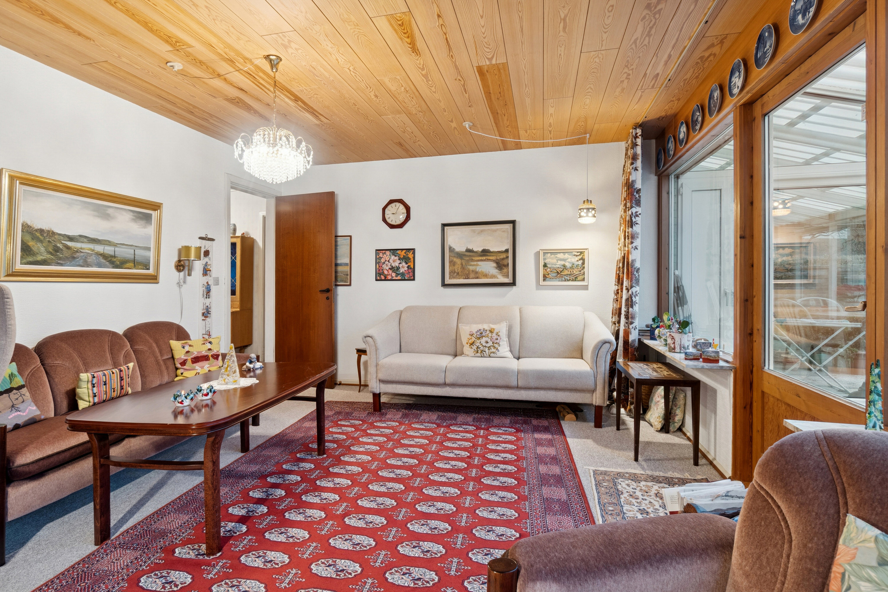 Fremhævet stue billede i fuldskærmstilstand. Billede af Holmehøj 8, 8270 Højbjerg