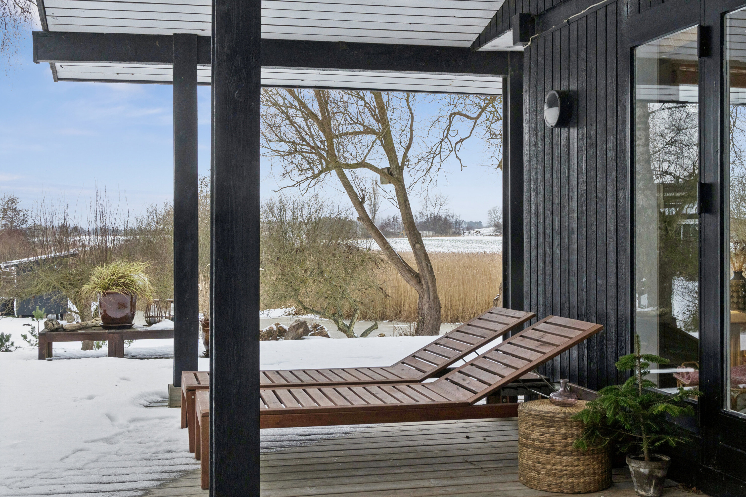 Fremhævet overdækket terrasse billede i fuldskærmstilstand. Billede af Laxtonvej 28, Fredmose, 5932 Humble