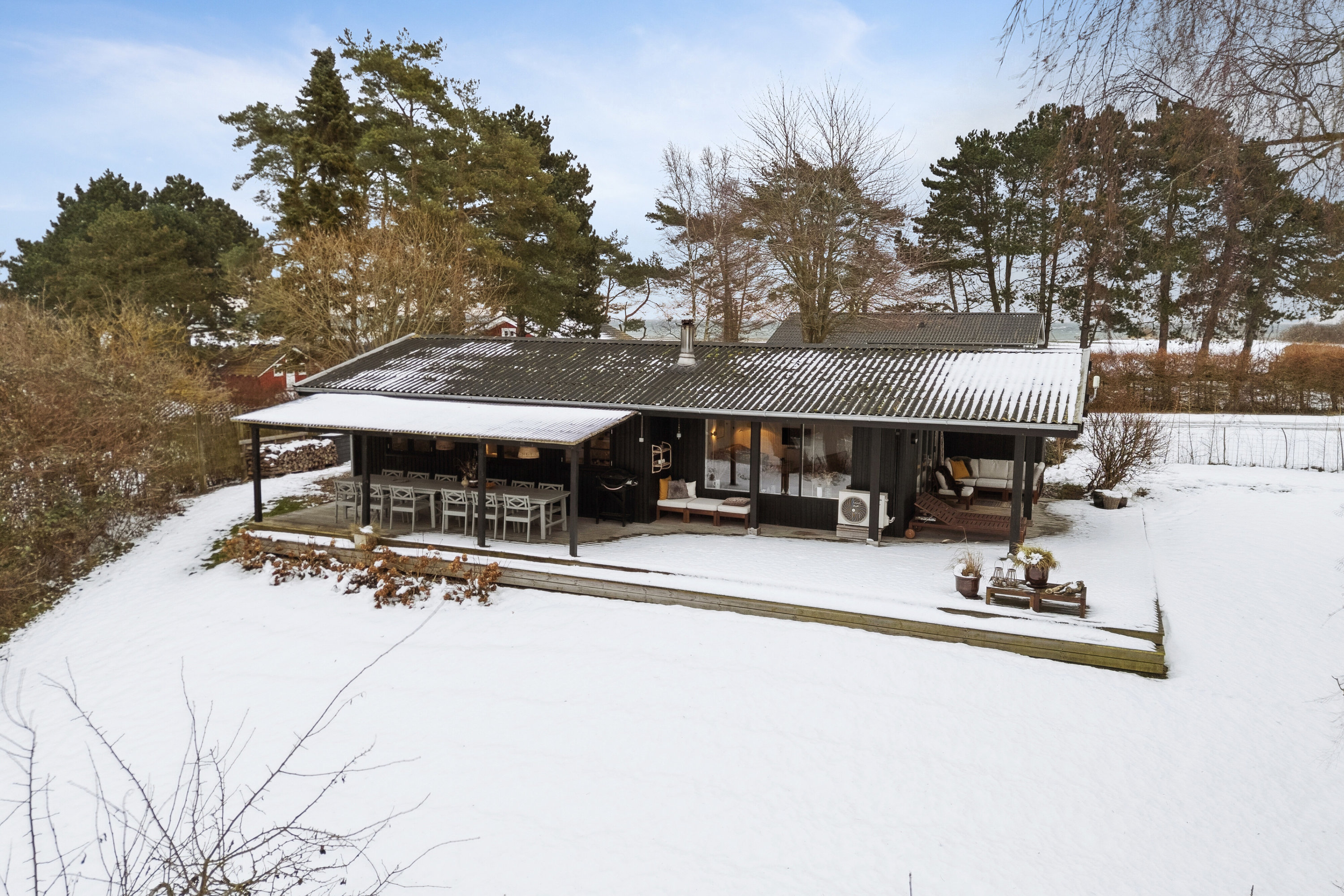 Fremhævet set fra vejen billede i fuldskærmstilstand. Billede af Laxtonvej 28, Fredmose, 5932 Humble