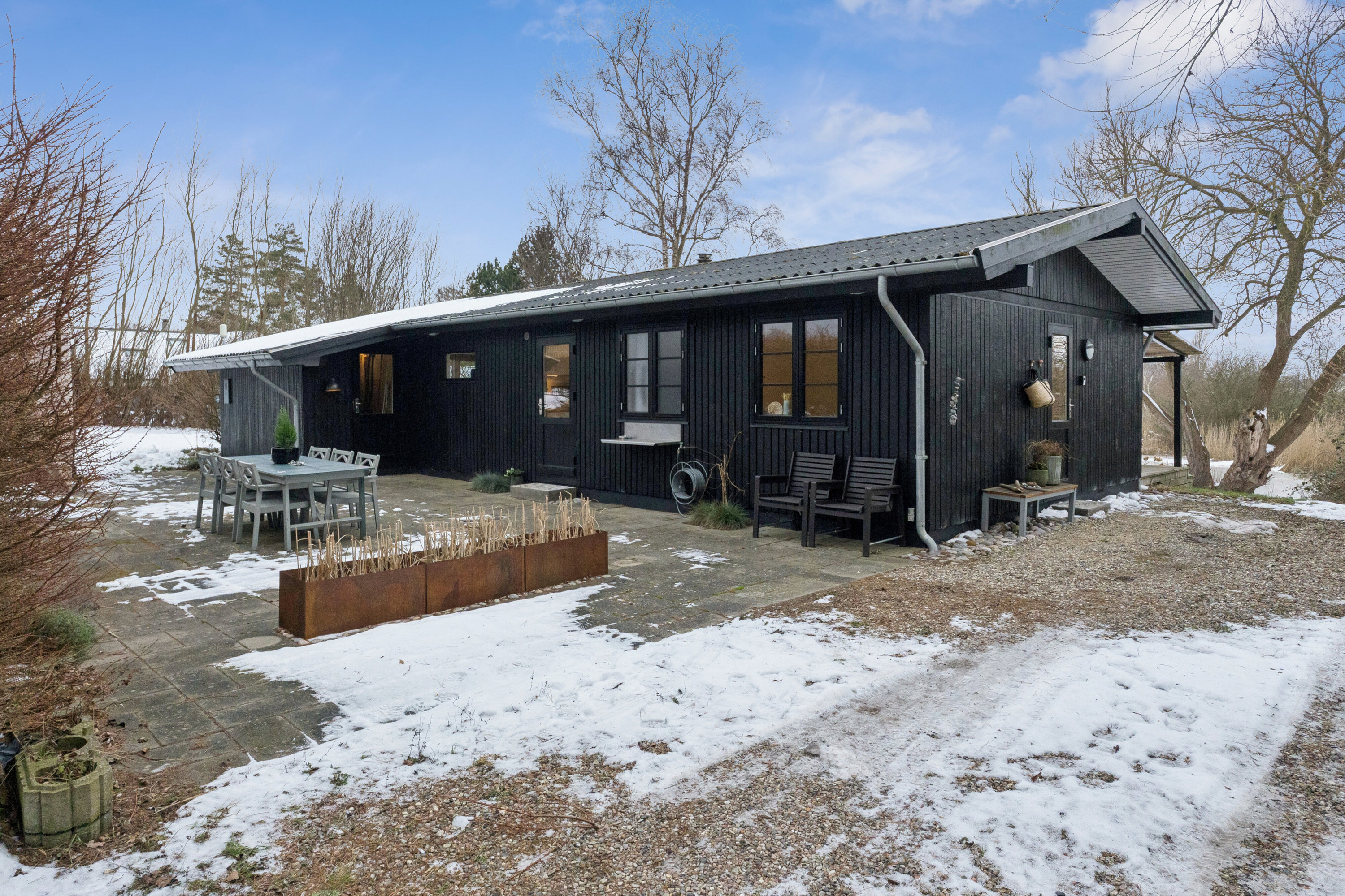 Fremhævet set fra vejen billede i fuldskærmstilstand. Billede af Laxtonvej 28, Fredmose, 5932 Humble