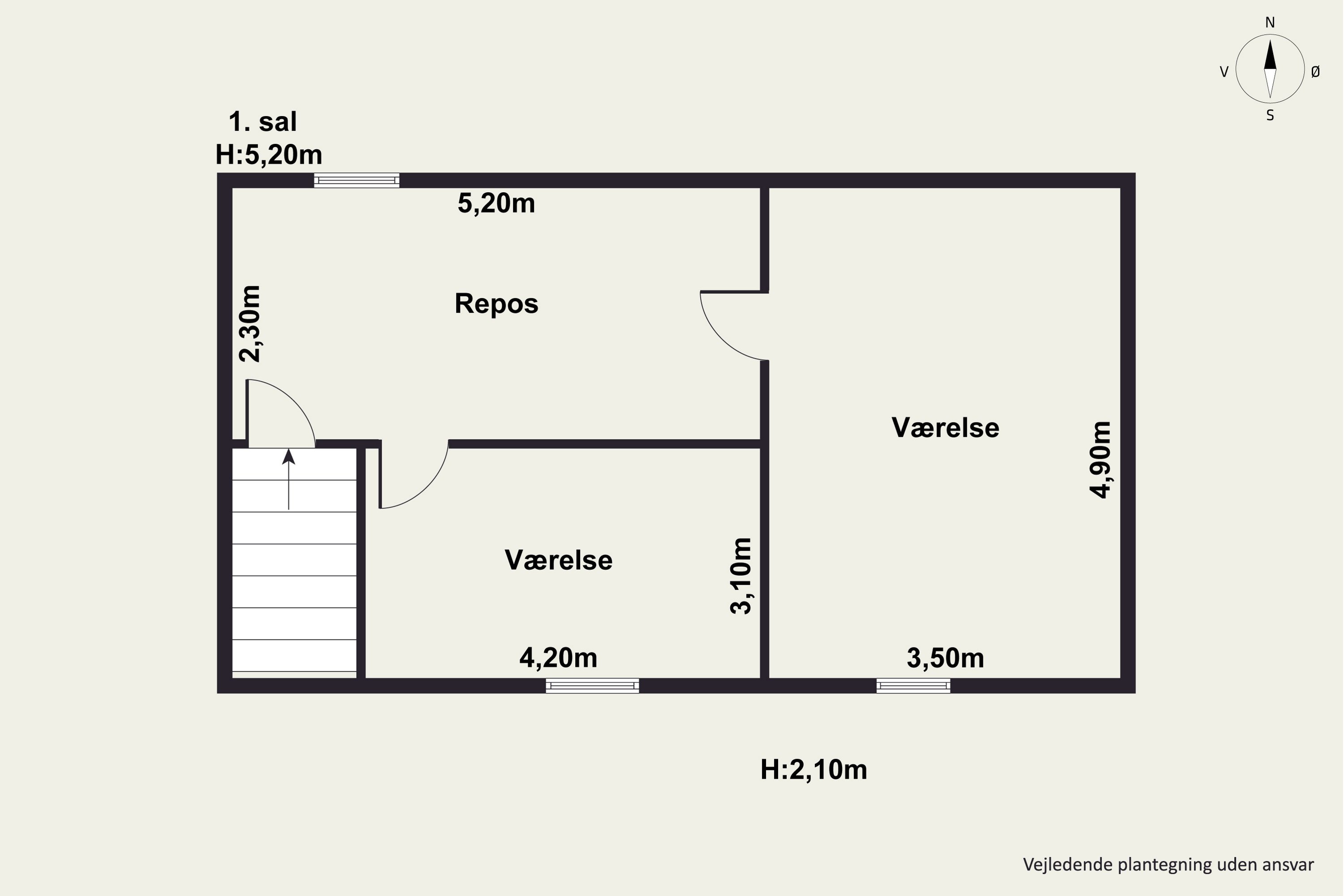 Plantegninger billede af Vesterled 19, 9850 Hirtshals