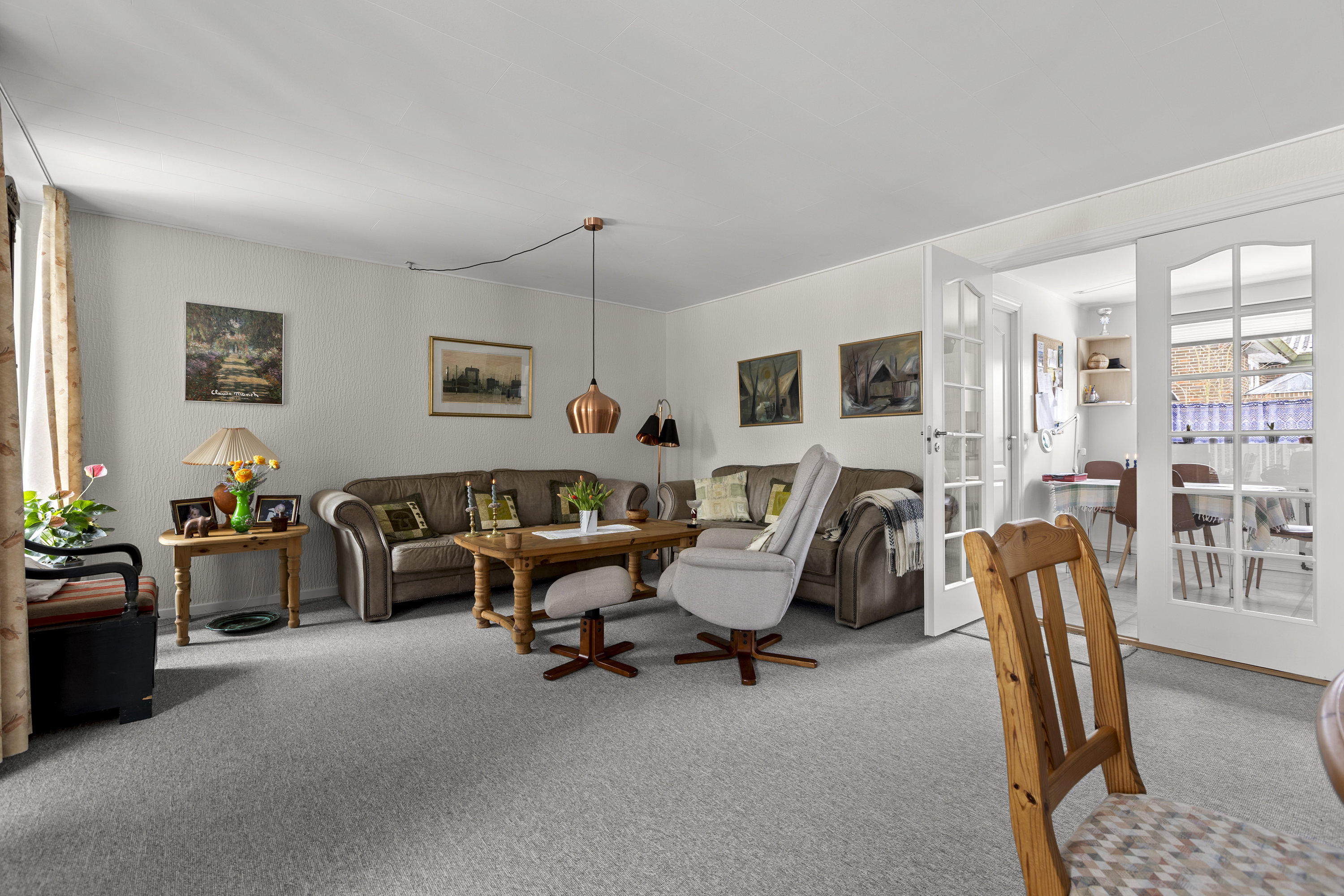 Fremhævet stue billede i fuldskærmstilstand. Billede af Vibevej 10, 4295 Stenlille