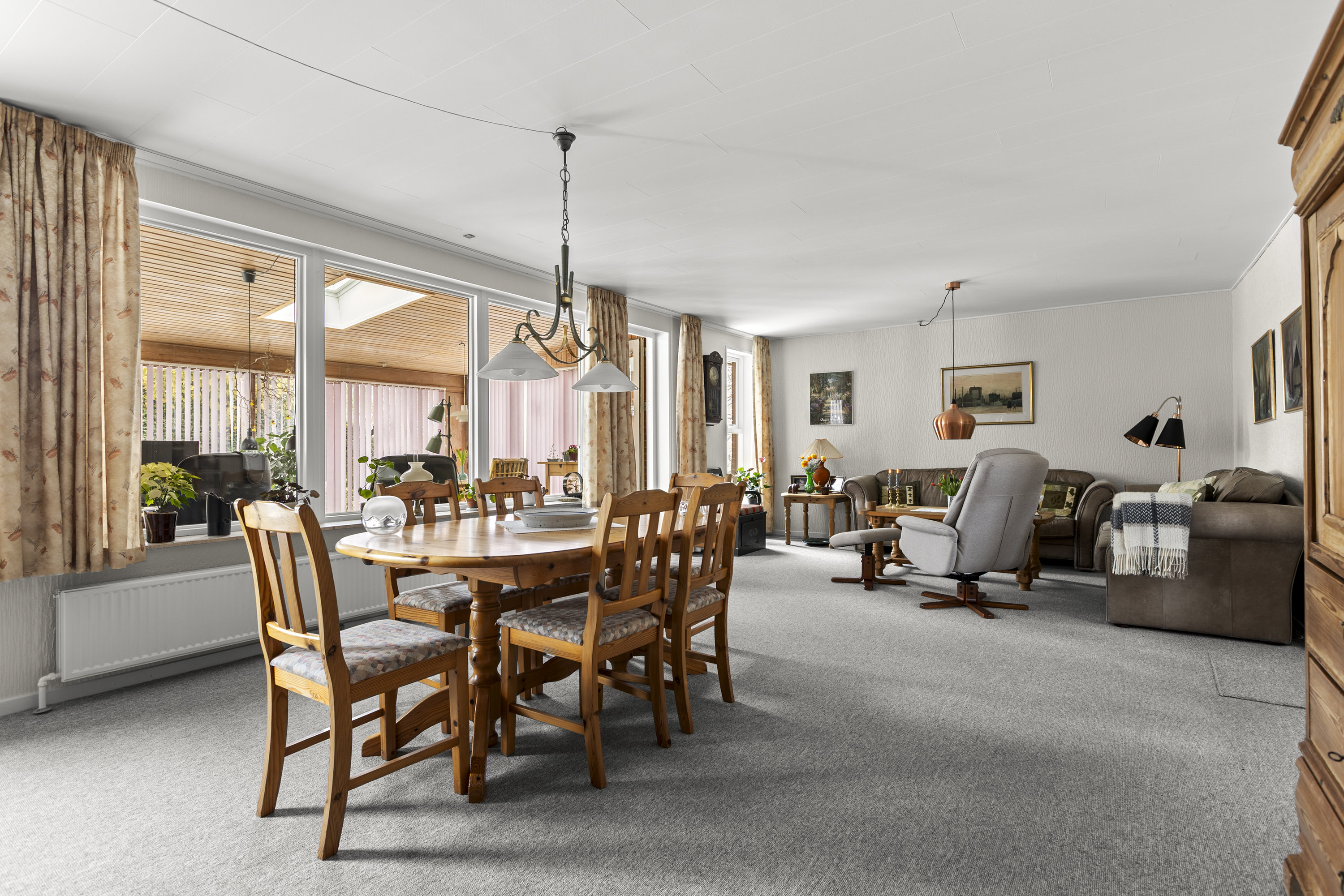 Fremhævet stue billede i fuldskærmstilstand. Billede af Vibevej 10, 4295 Stenlille