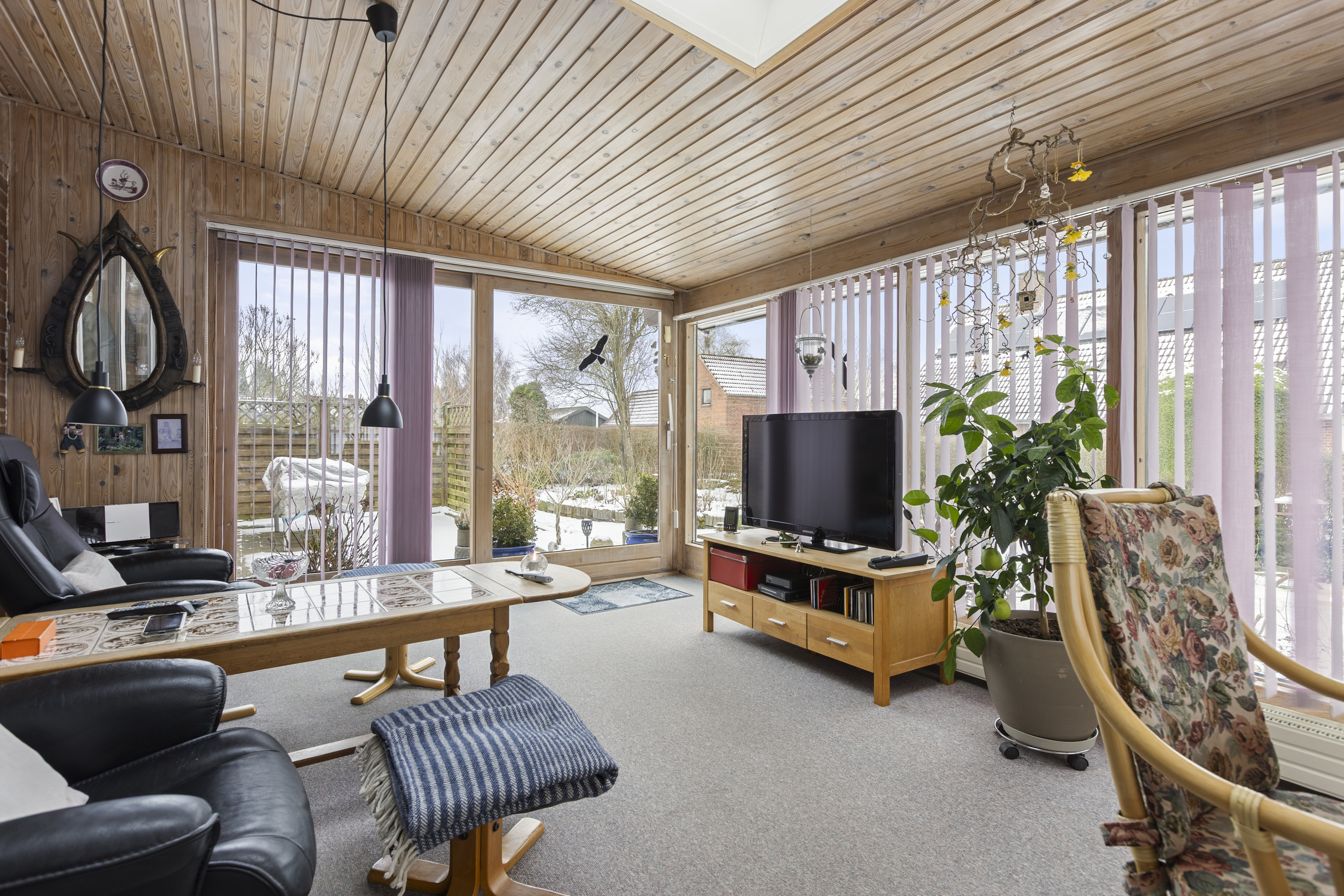 Fremhævet udestue billede i fuldskærmstilstand. Billede af Vibevej 10, 4295 Stenlille